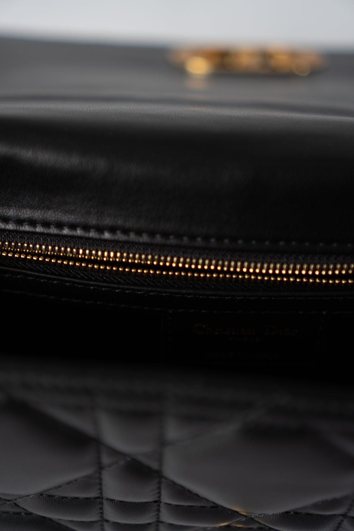 Caro Medium Bag – Black Cannage Calfskin