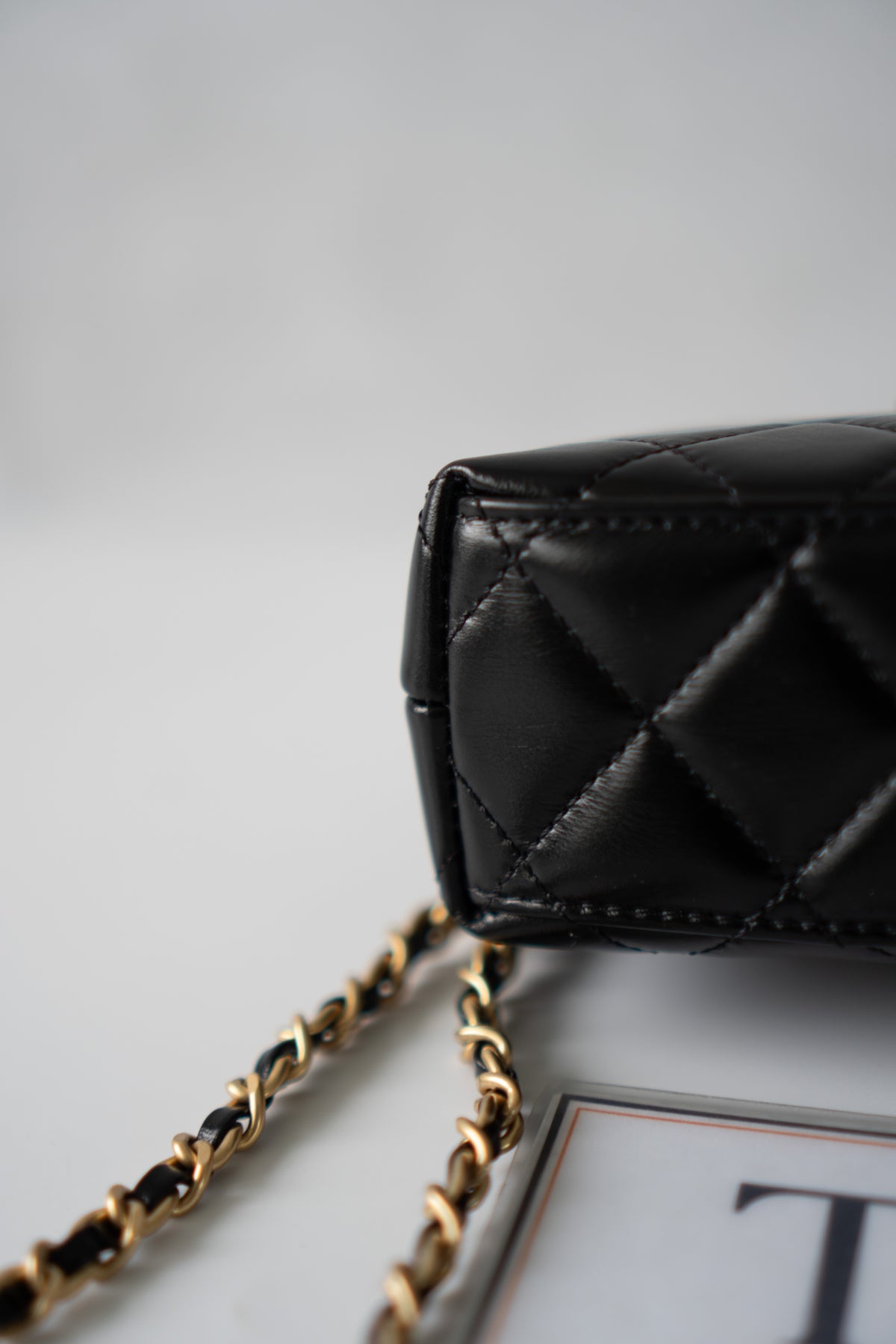 Mini Kelly Top Handle Bag – Black Lambskin