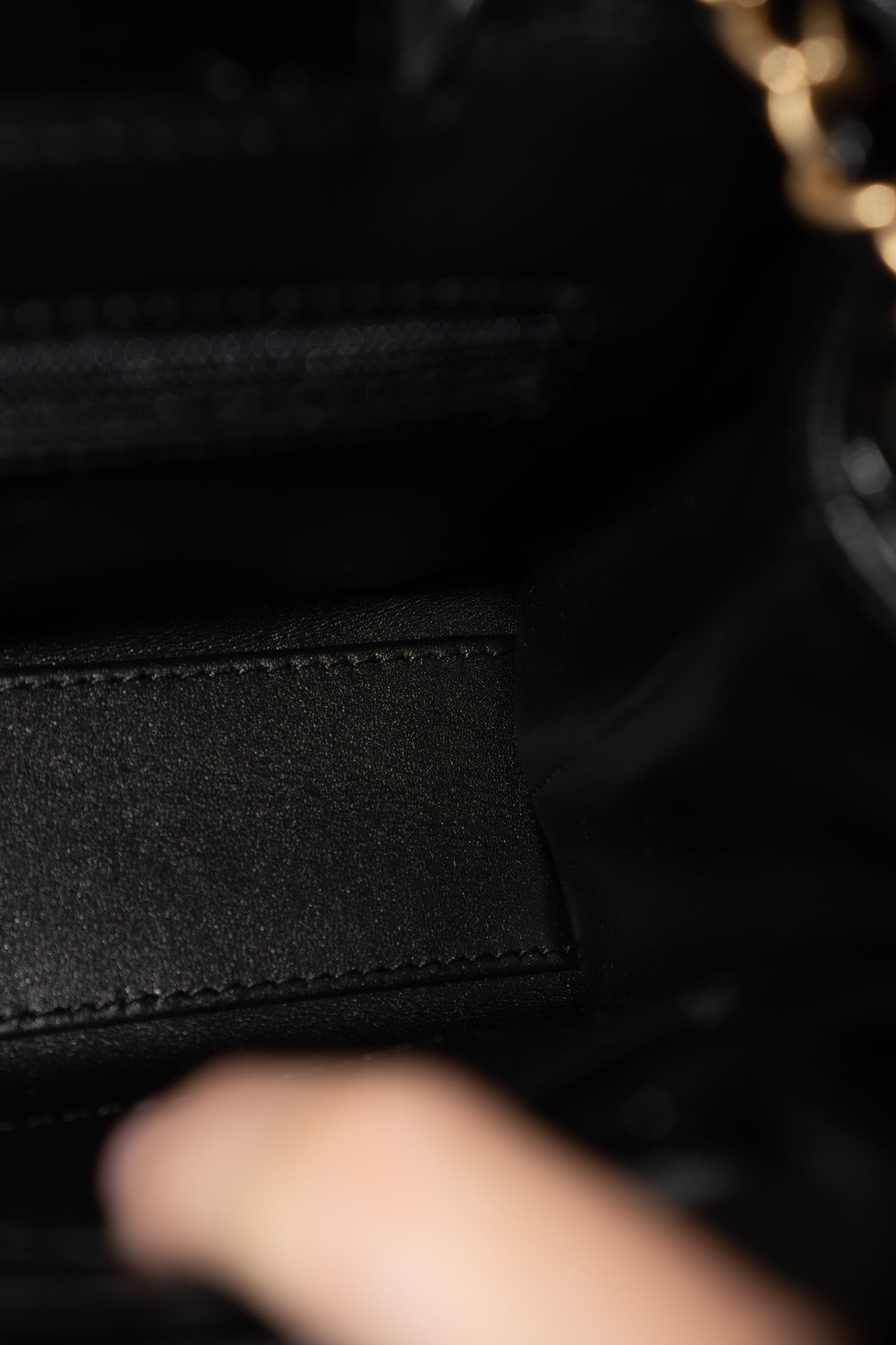 Mini Kelly Top Handle Bag – Black Lambskin