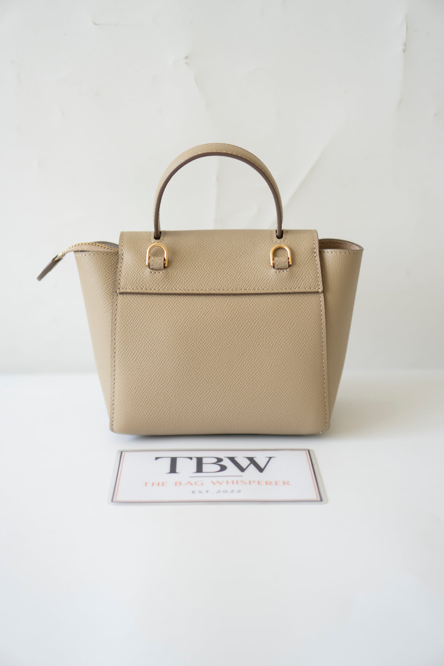Nano Belt Bag – Light Taupe Calfskin