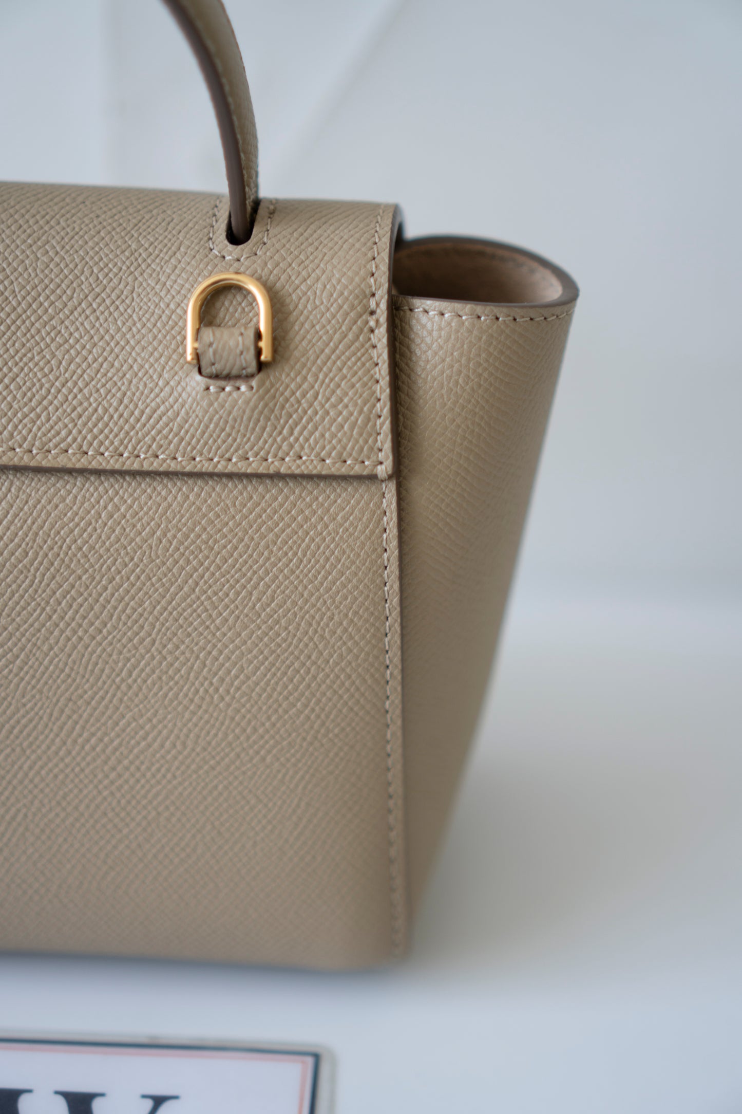Nano Belt Bag – Light Taupe Calfskin