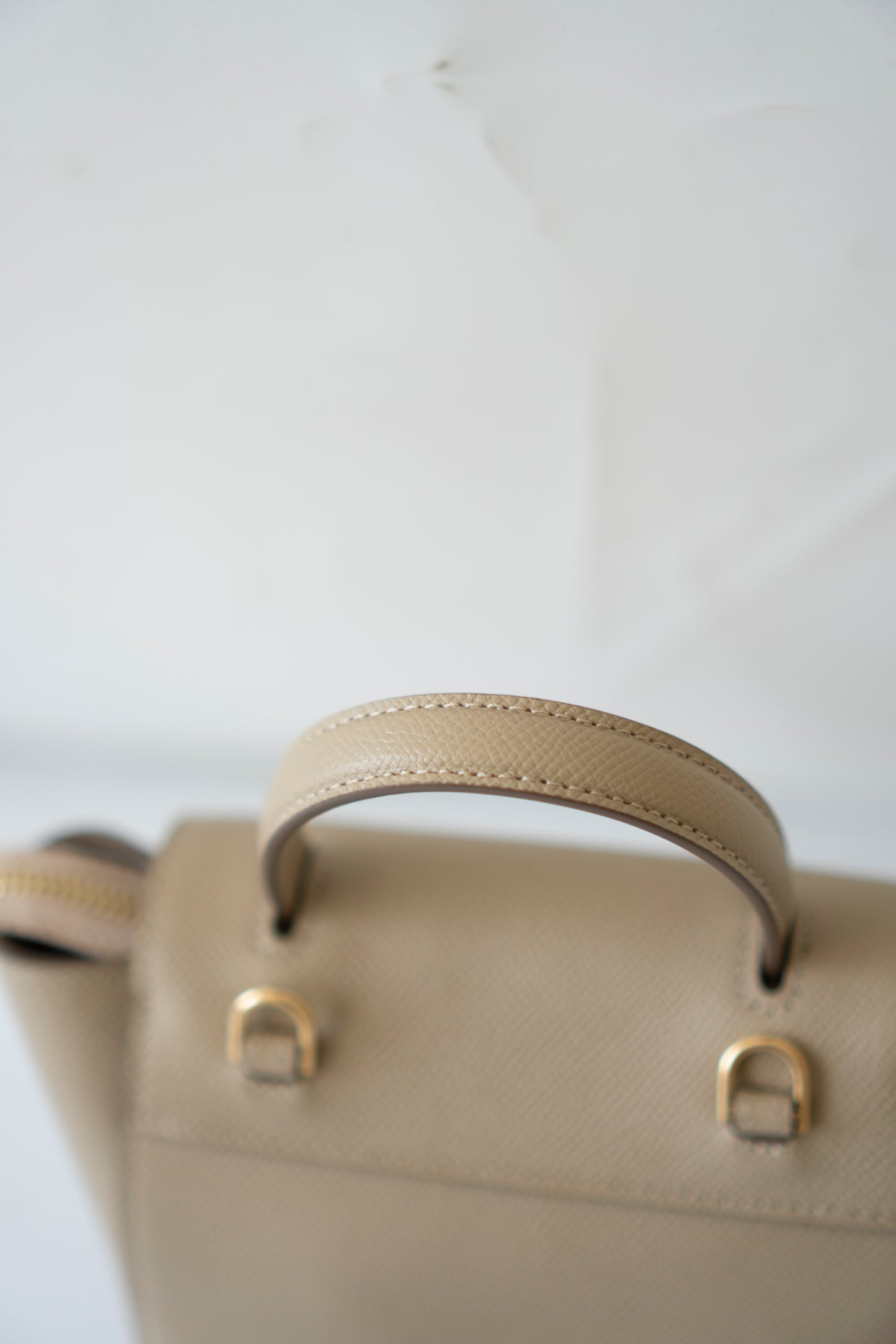 Nano Belt Bag – Light Taupe Calfskin