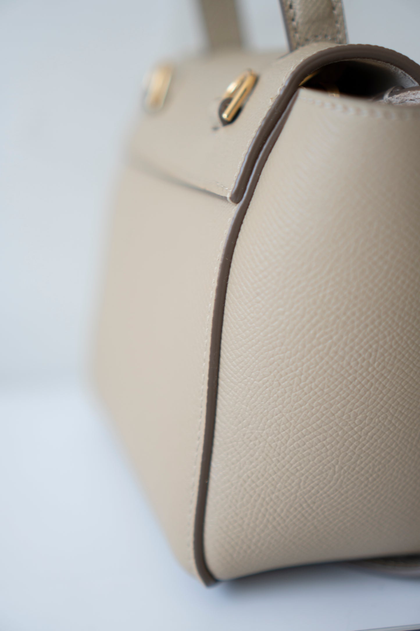 Nano Belt Bag – Light Taupe Calfskin