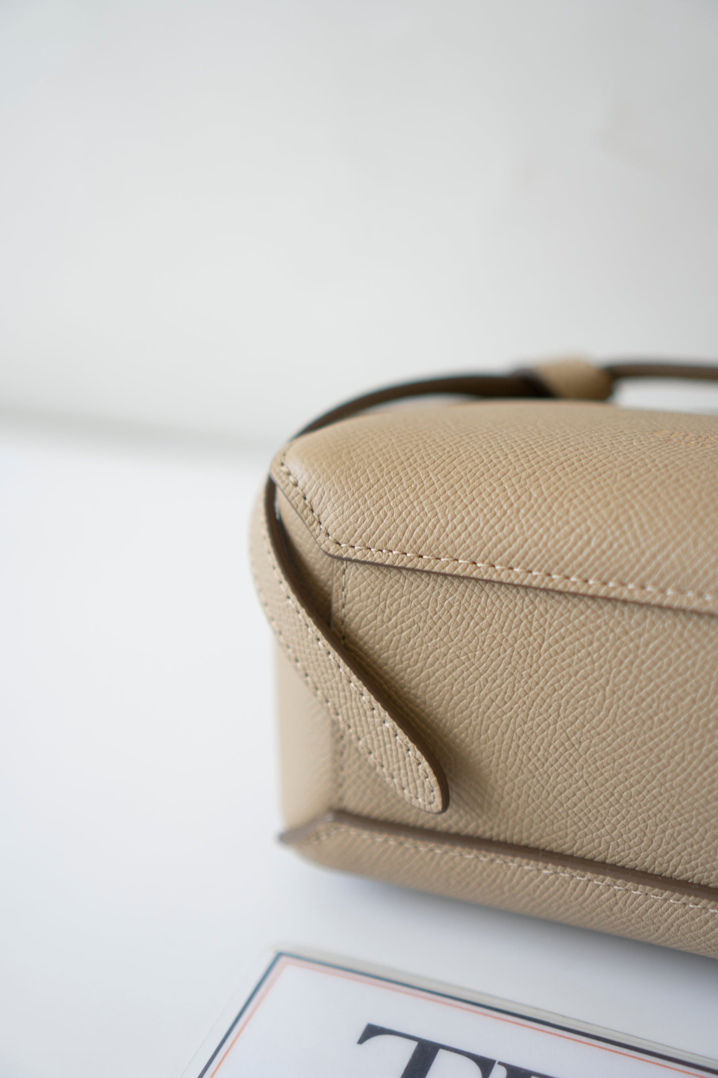 Nano Belt Bag – Light Taupe Calfskin