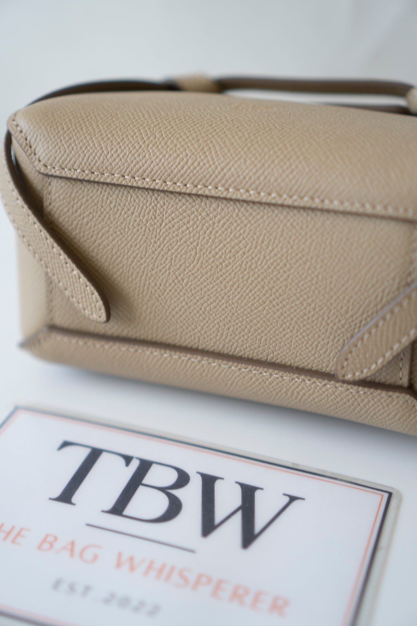 Nano Belt Bag – Light Taupe Calfskin