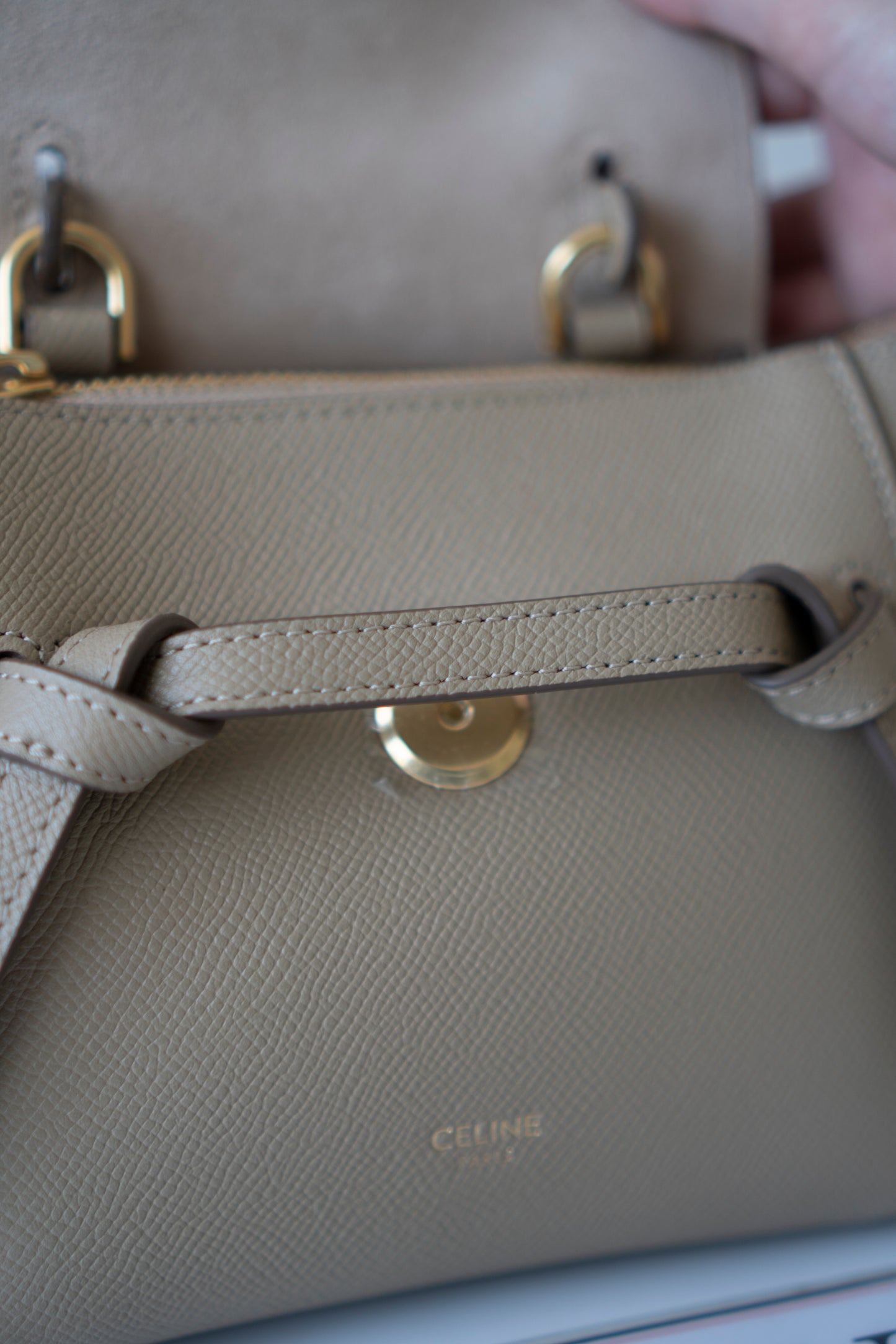 Nano Belt Bag – Light Taupe Calfskin