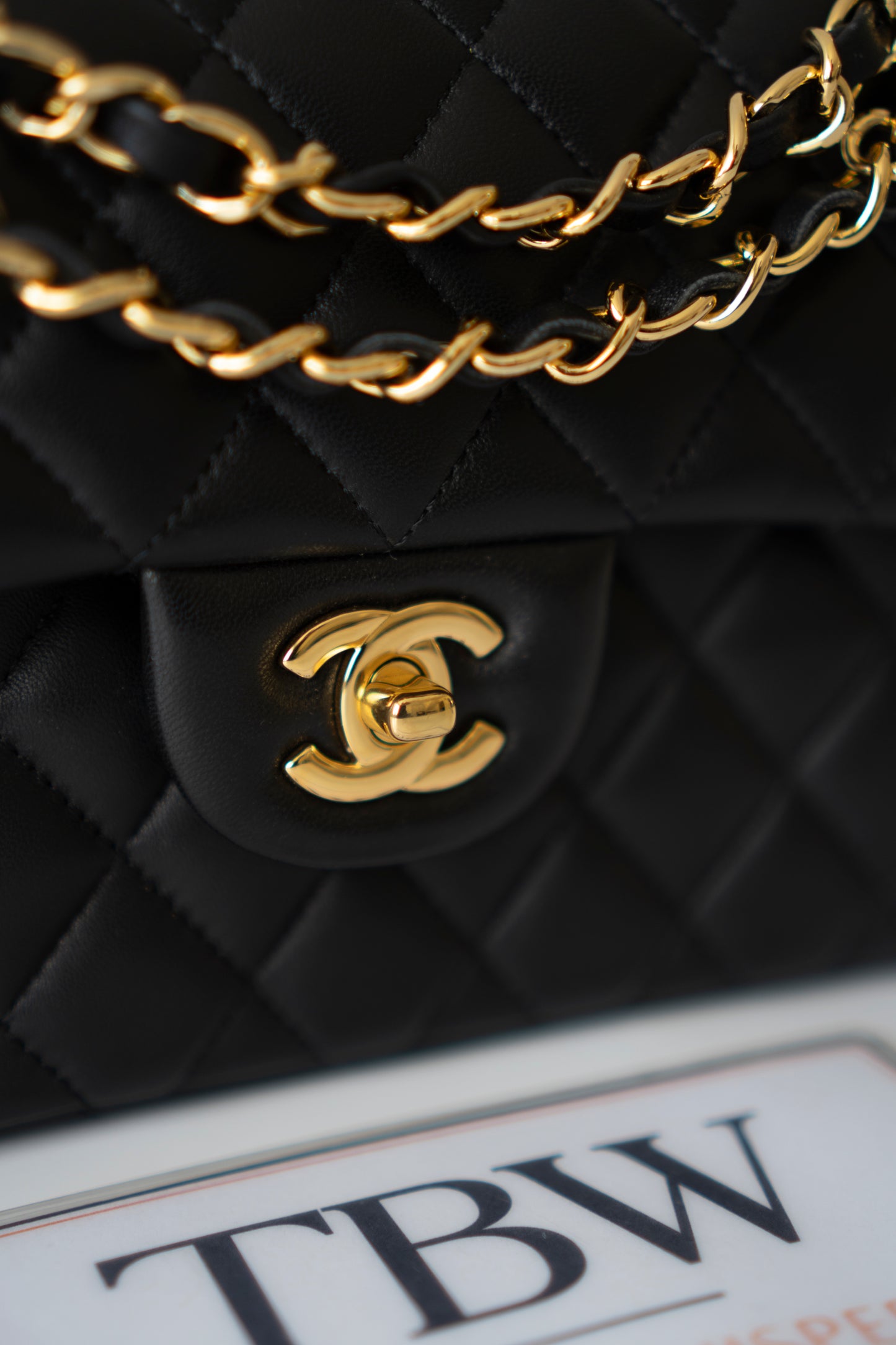 Classic Flap Small – Black Lambskin with Gold Hardware
