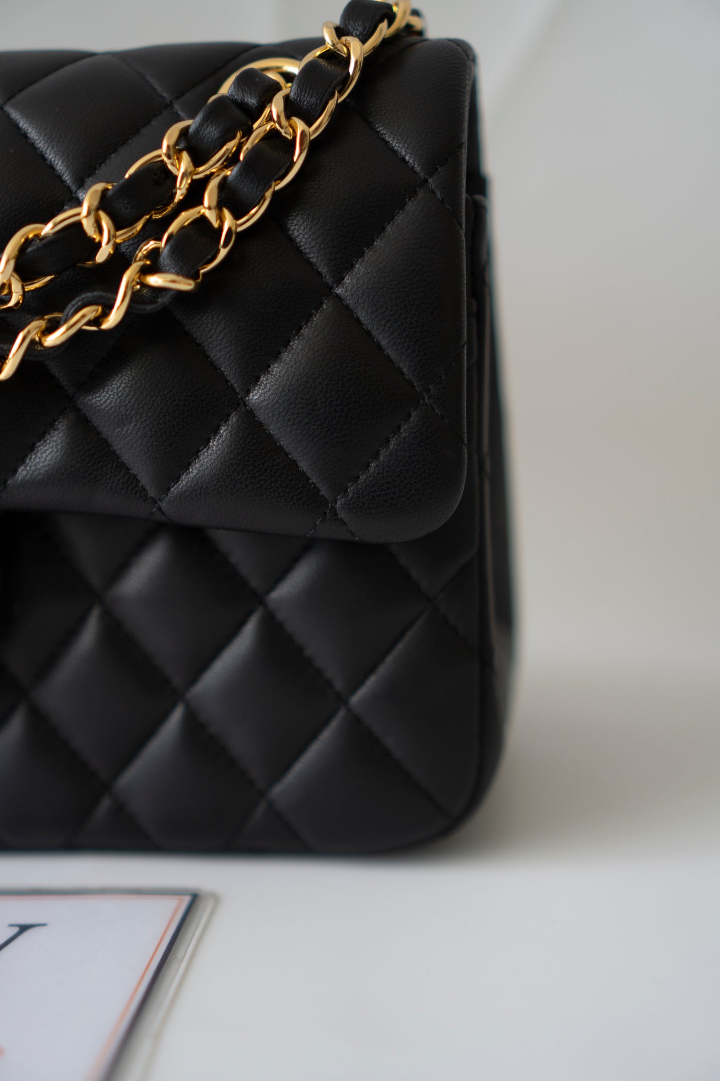 Classic Flap Small – Black Lambskin with Gold Hardware