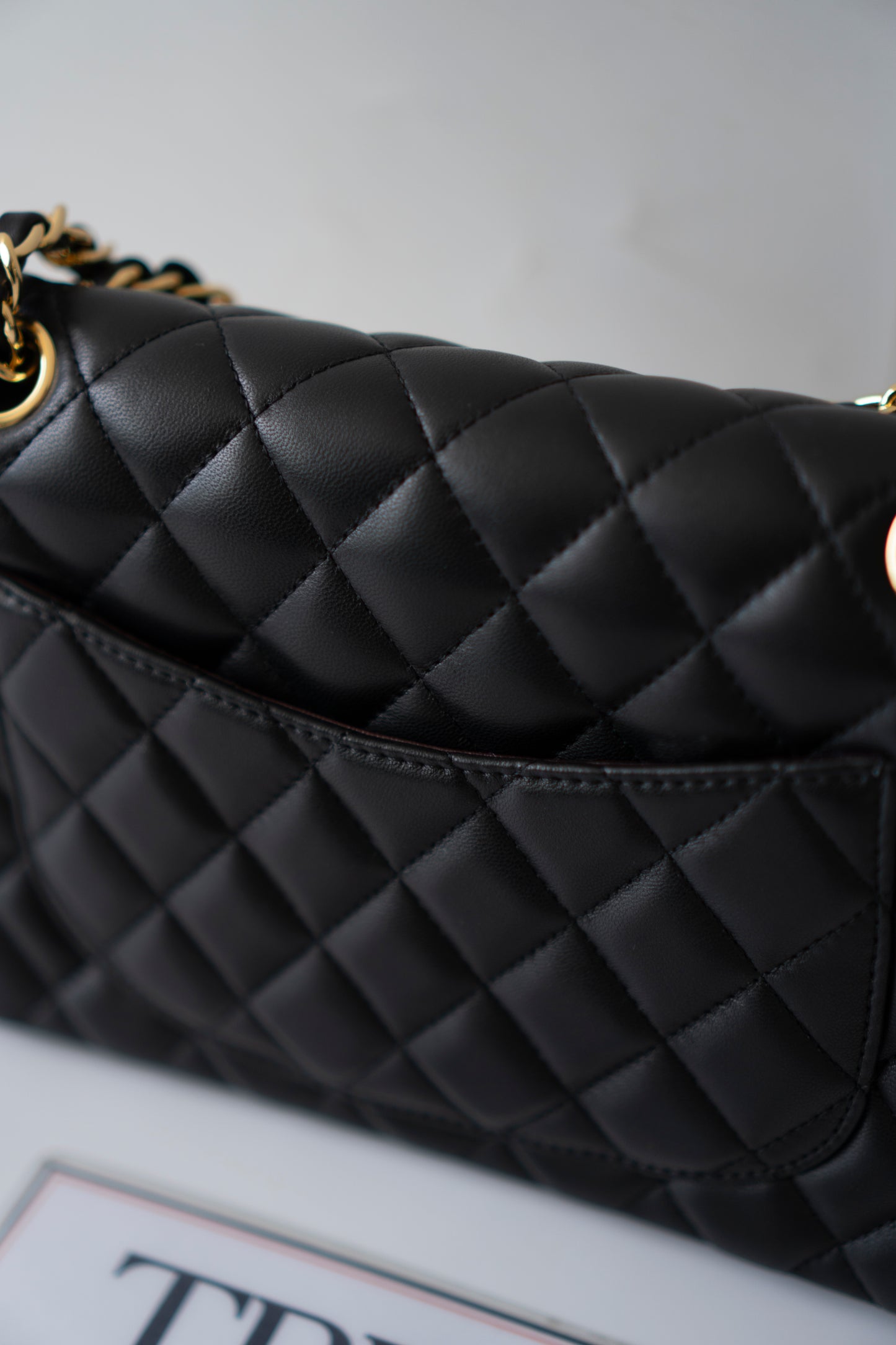 Classic Flap Small – Black Lambskin with Gold Hardware