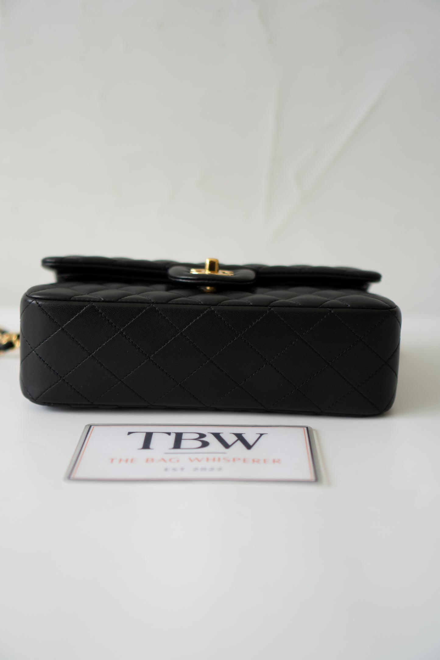 Classic Flap Small – Black Lambskin with Gold Hardware