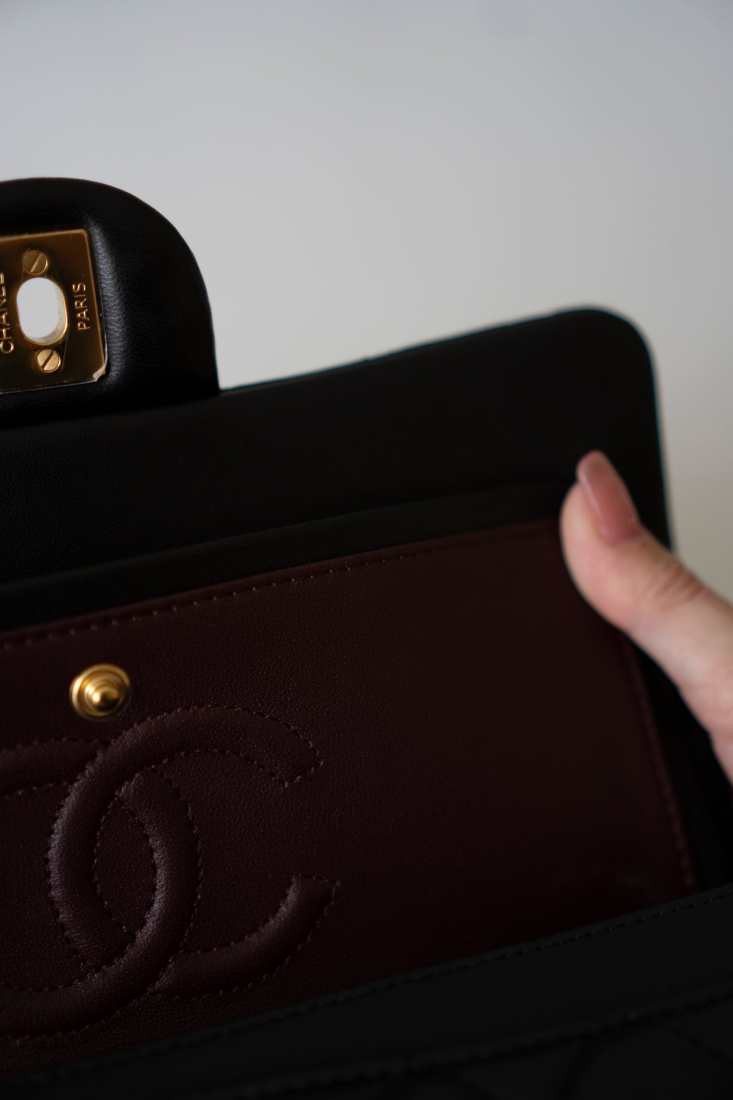Classic Flap Small – Black Lambskin with Gold Hardware