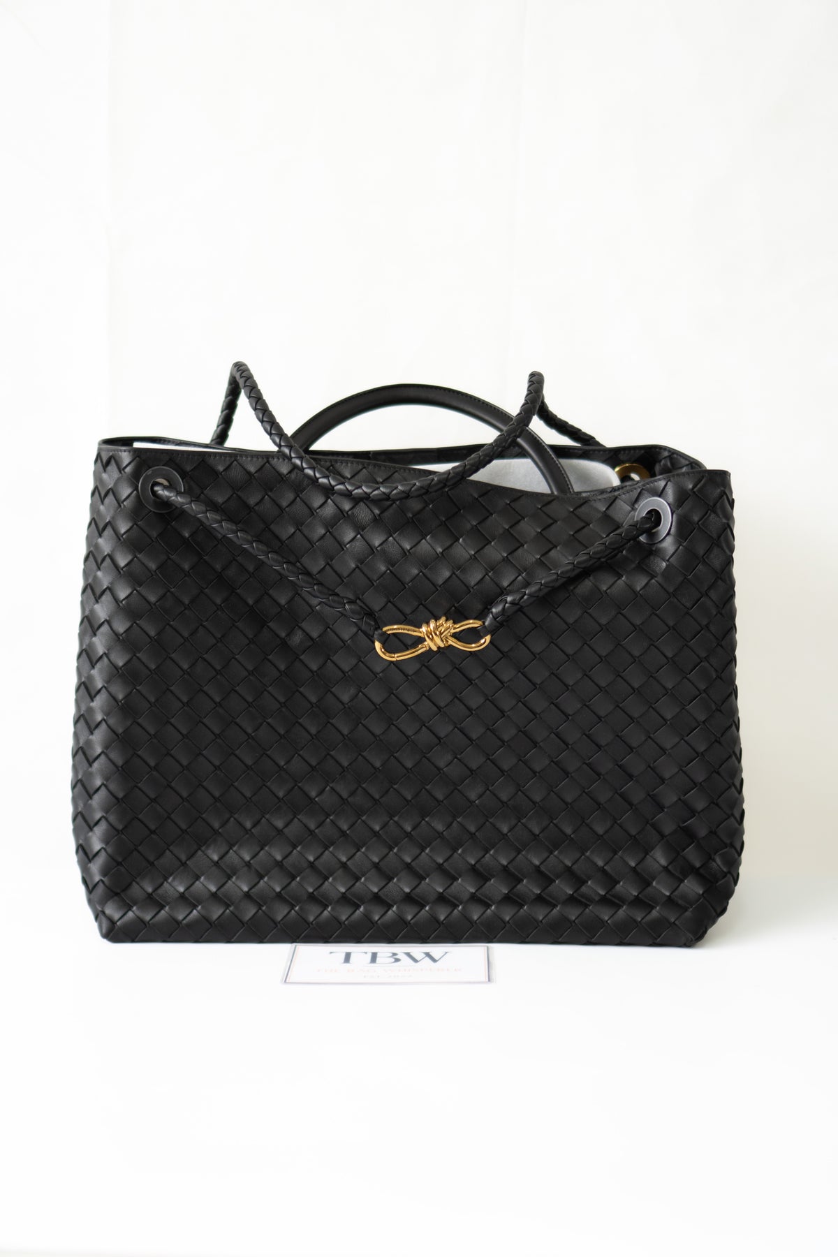 Large Andiamo – Black Leather