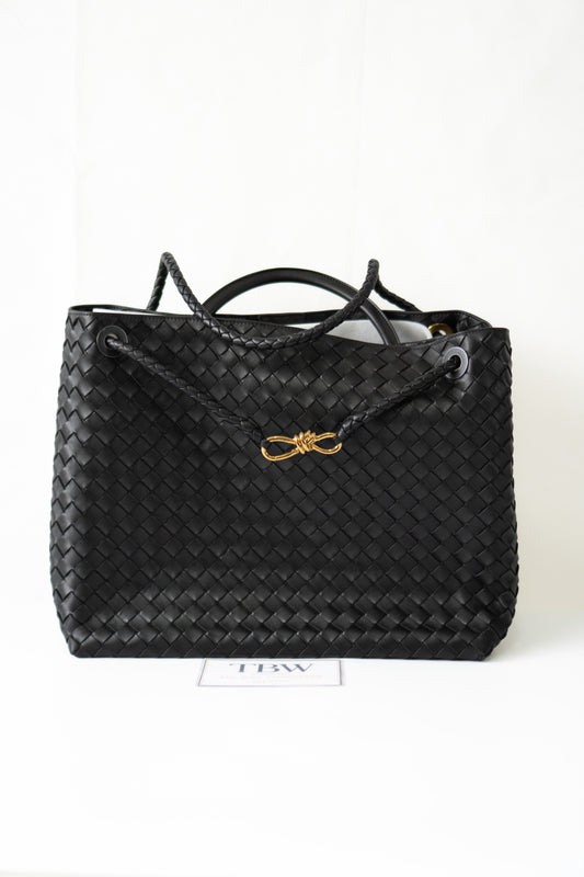 Large Andiamo – Black Leather