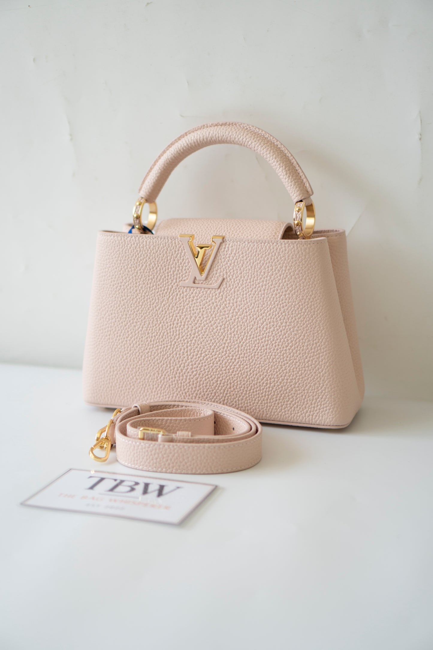 Capucines BB – Rose Jasmin in Taurillon Leather