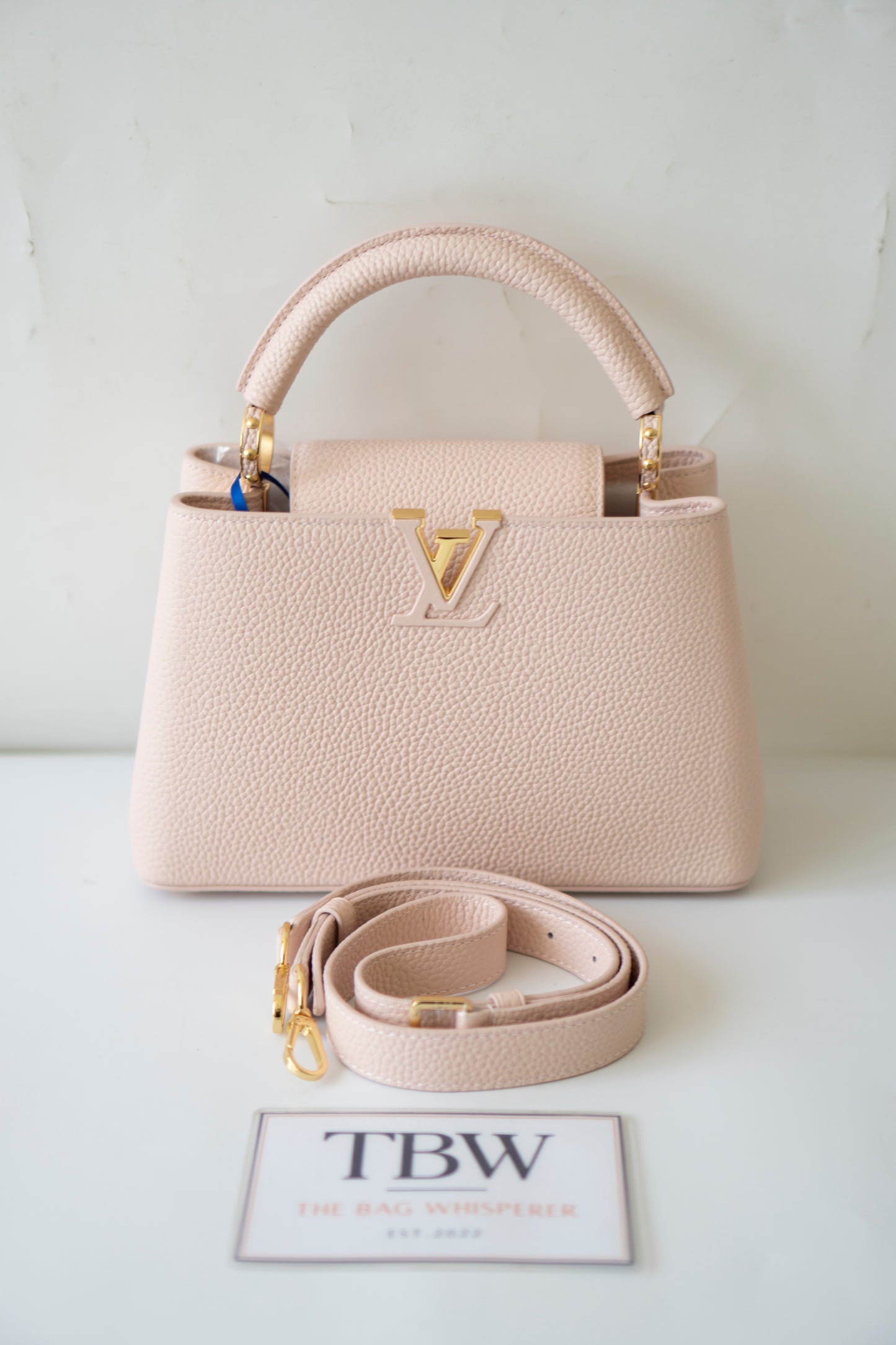 Capucines BB – Rose Jasmin in Taurillon Leather