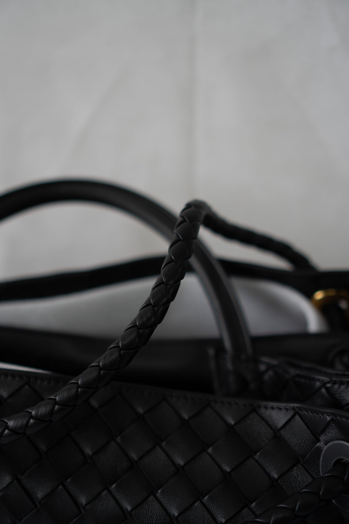 Large Andiamo – Black Leather