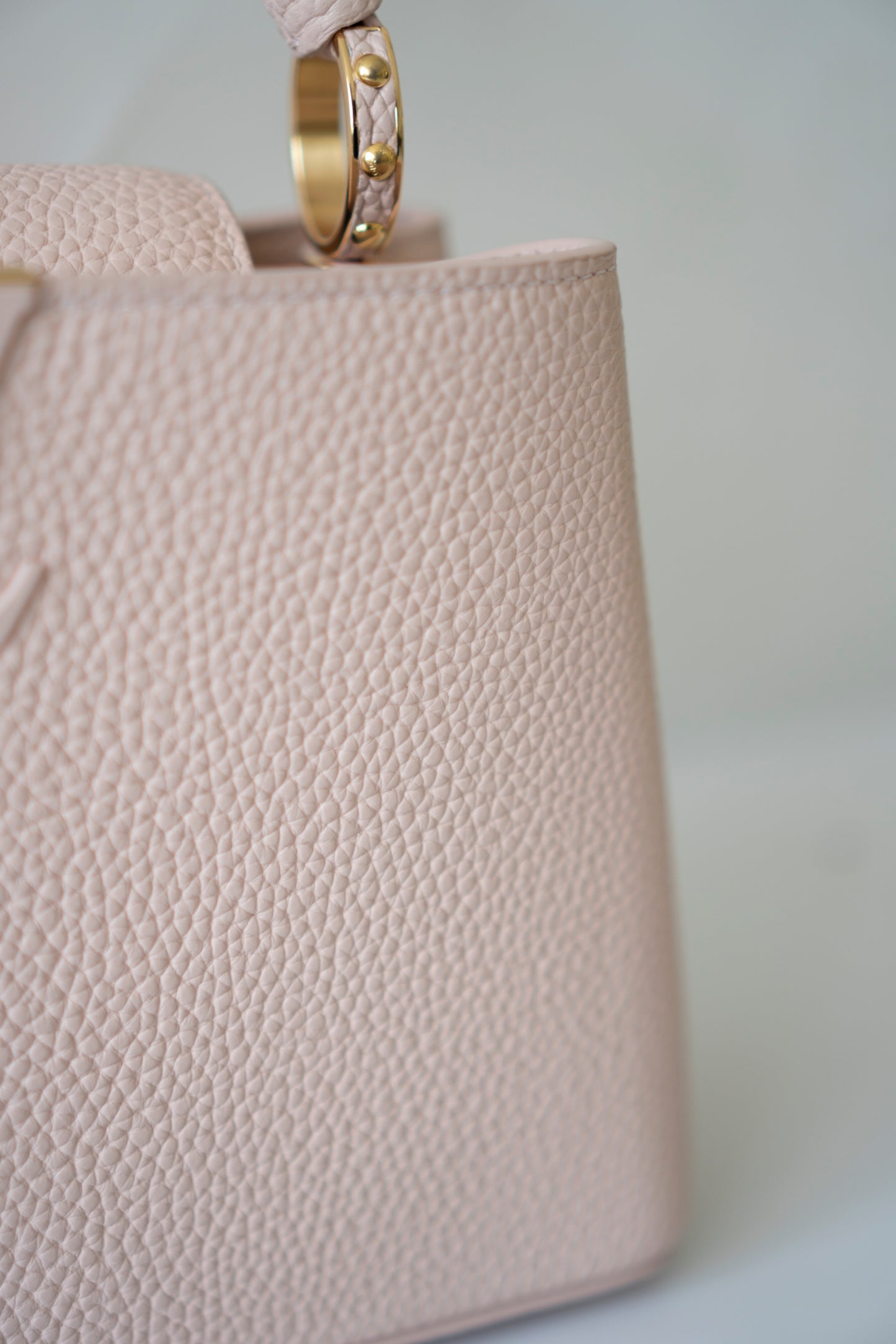 Capucines BB – Rose Jasmin in Taurillon Leather