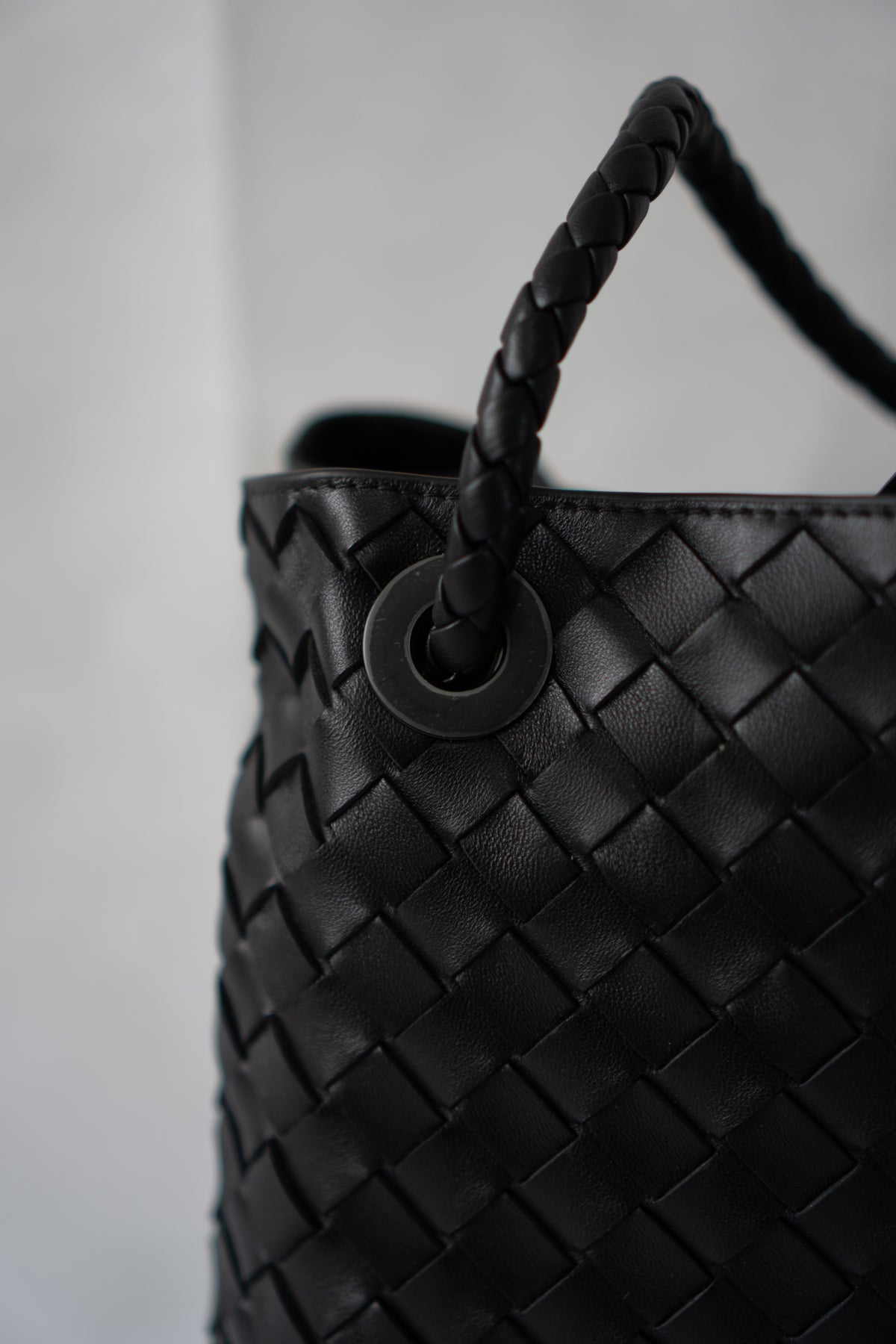 Large Andiamo – Black Leather