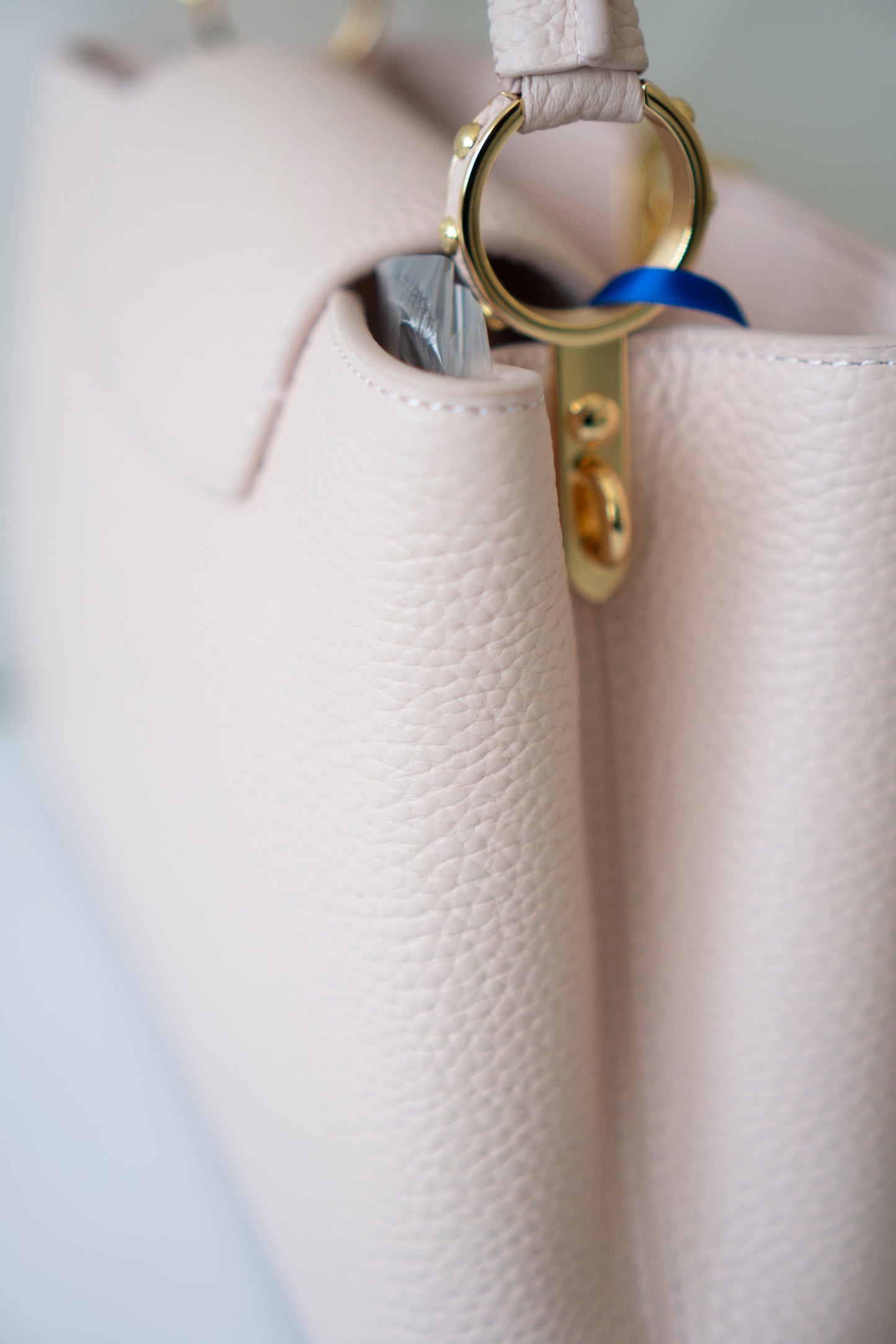 Capucines BB – Rose Jasmin in Taurillon Leather