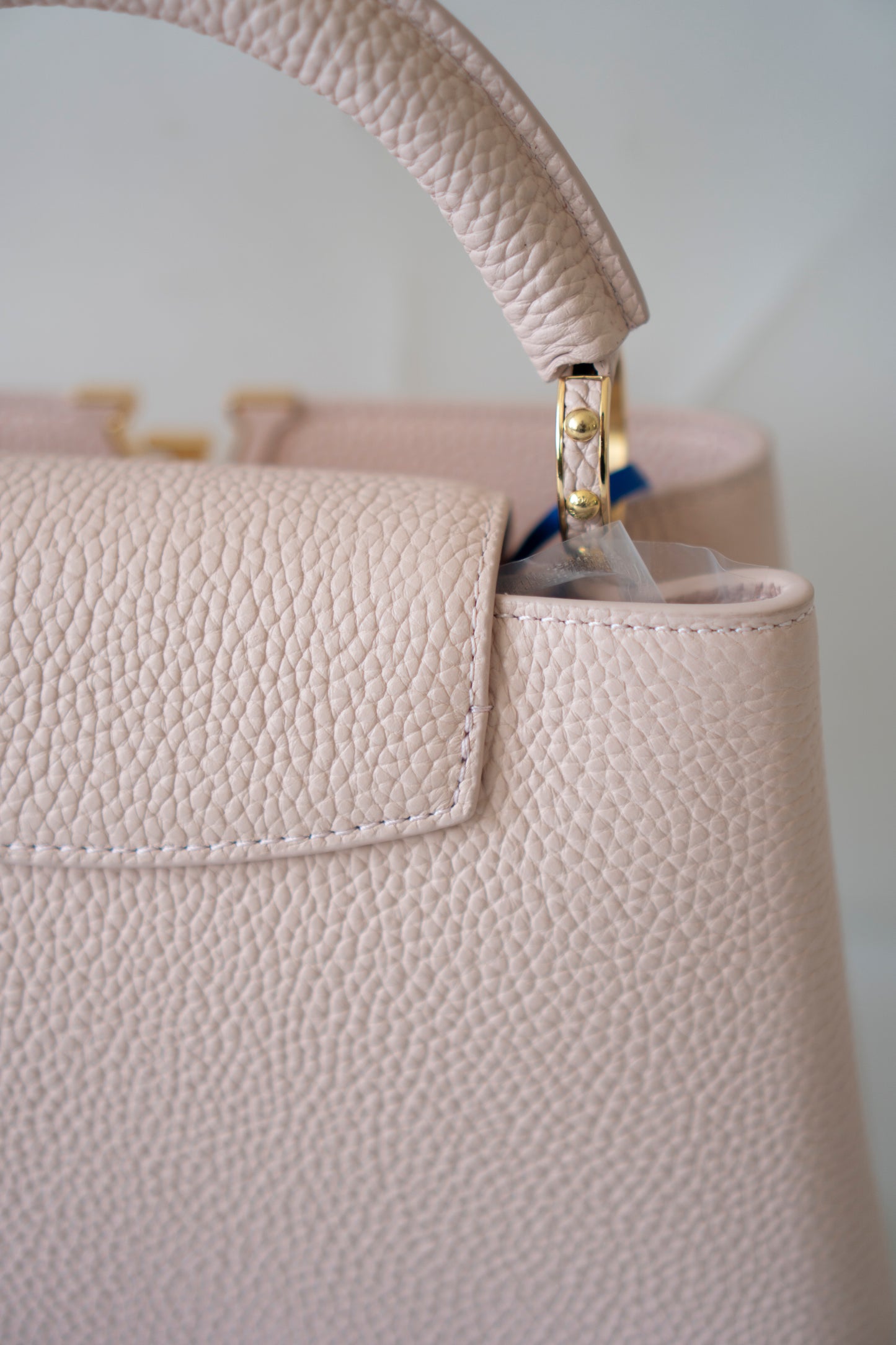 Capucines BB – Rose Jasmin in Taurillon Leather