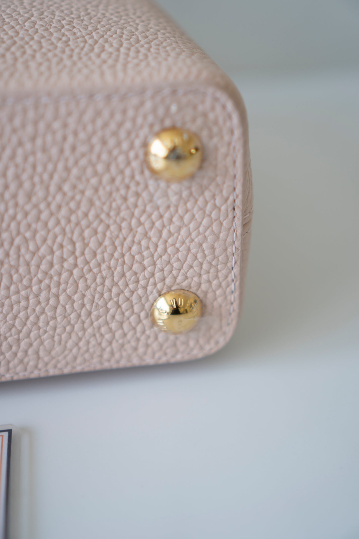 Capucines BB – Rose Jasmin in Taurillon Leather