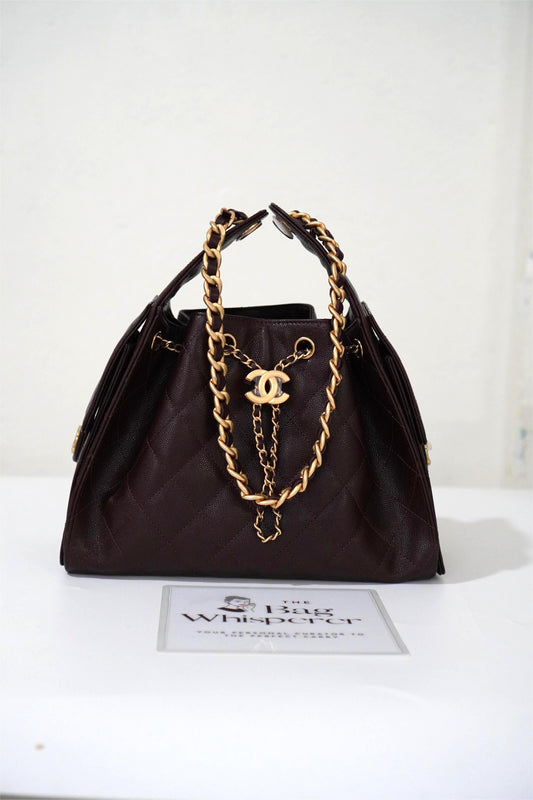 C25 Small in Dark Brown Caviar Leather