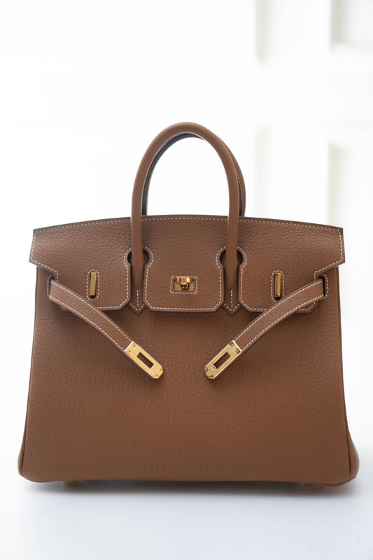 BK 25 in Gold Togo leather