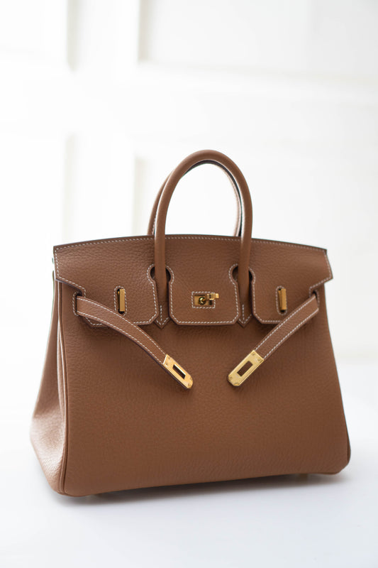 BK 25 in Gold Togo leather