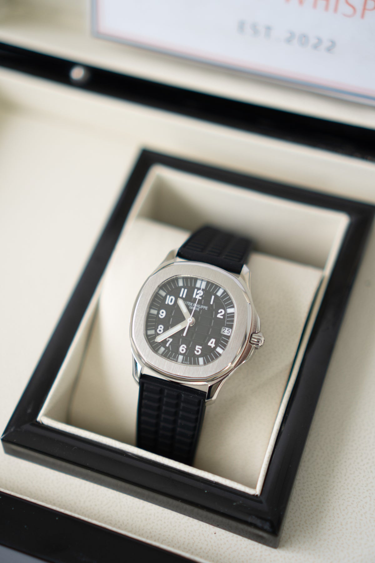 Aquanaut Automatic – Black Dial & Rubber Strap