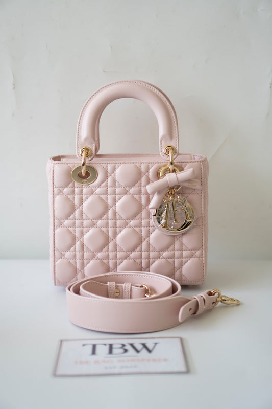 Lady D My ABCDor Small – Blush Pink Lambskin