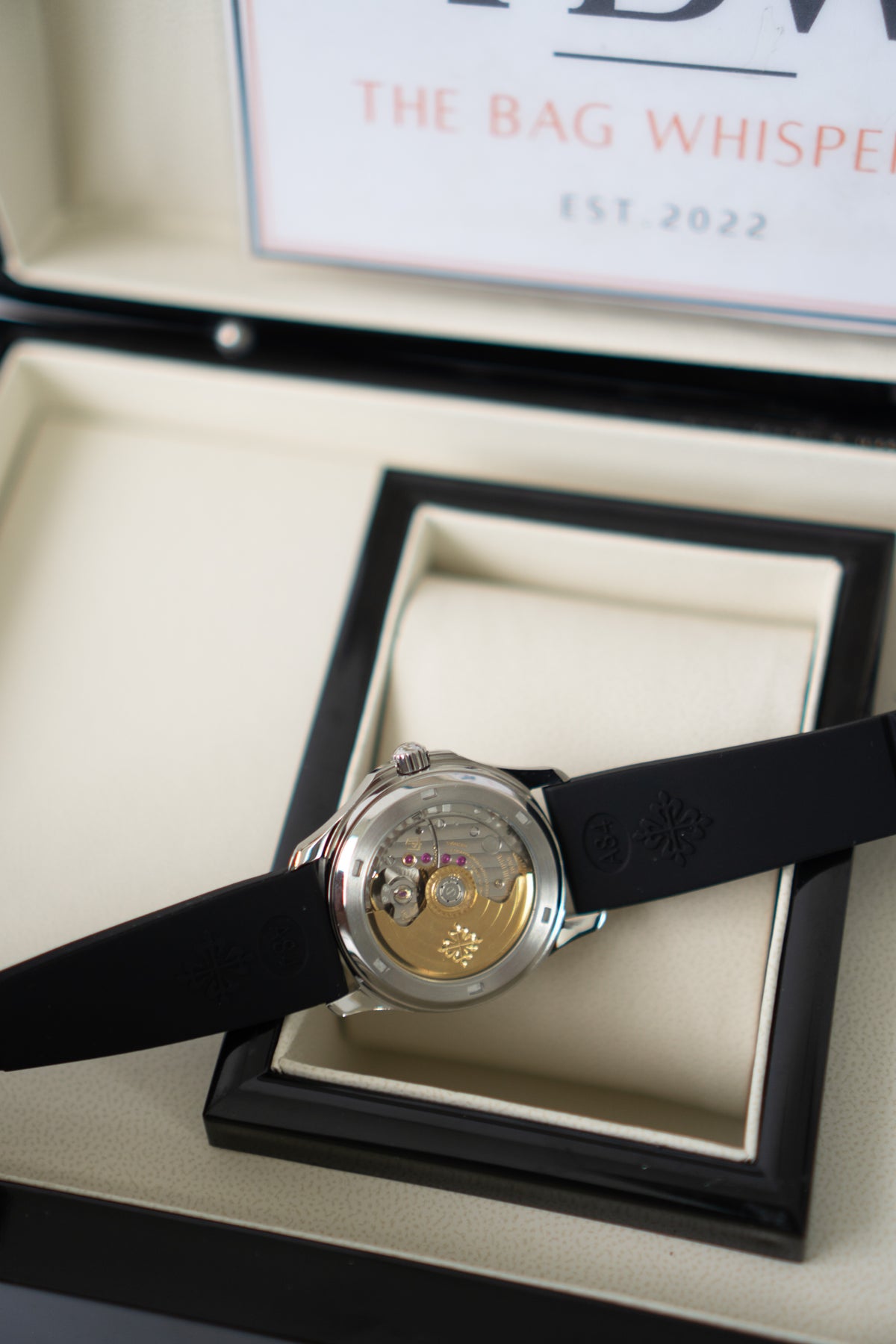 Aquanaut Automatic – Black Dial & Rubber Strap