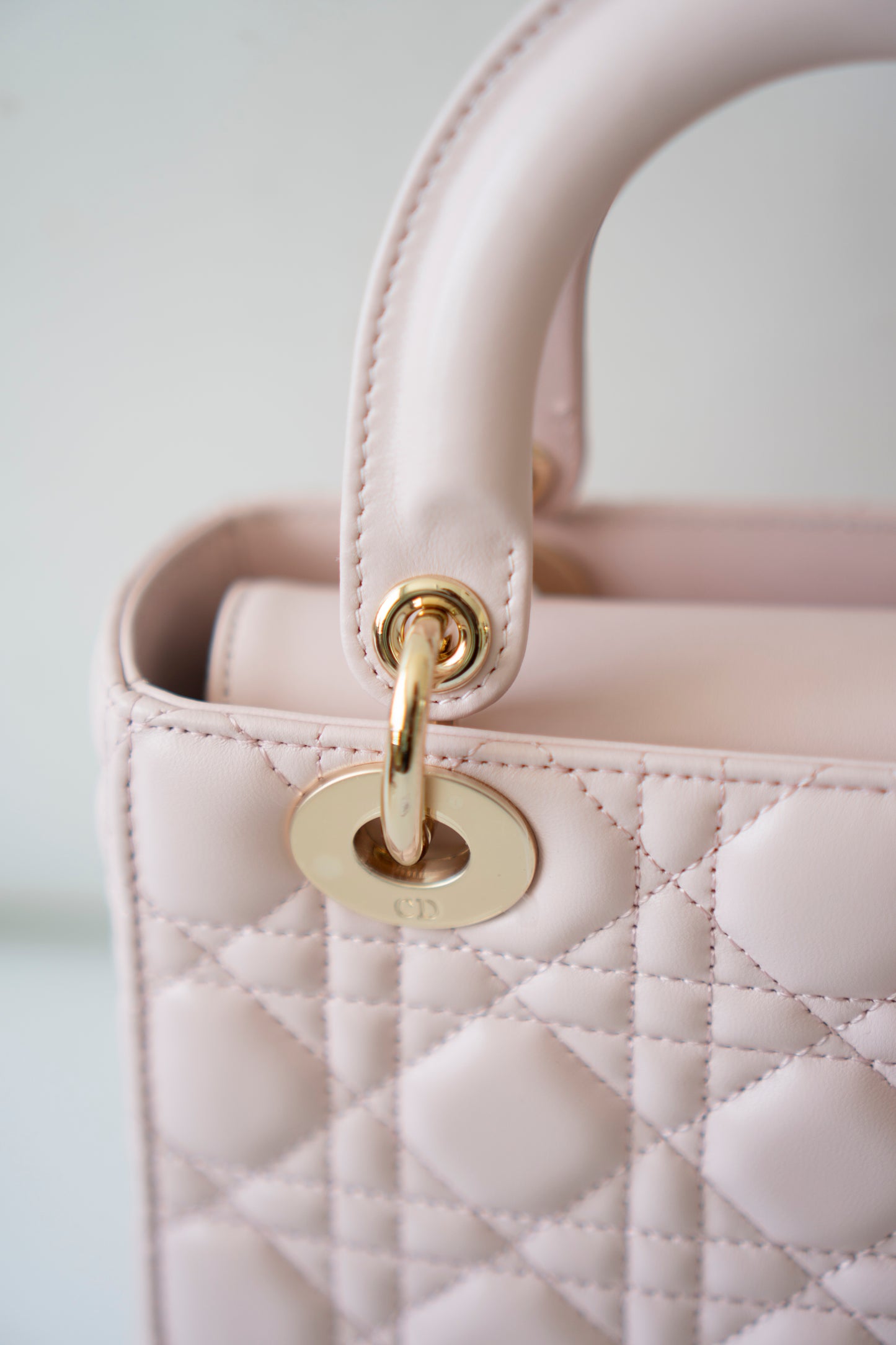 Lady D My ABCDor Small – Blush Pink Lambskin