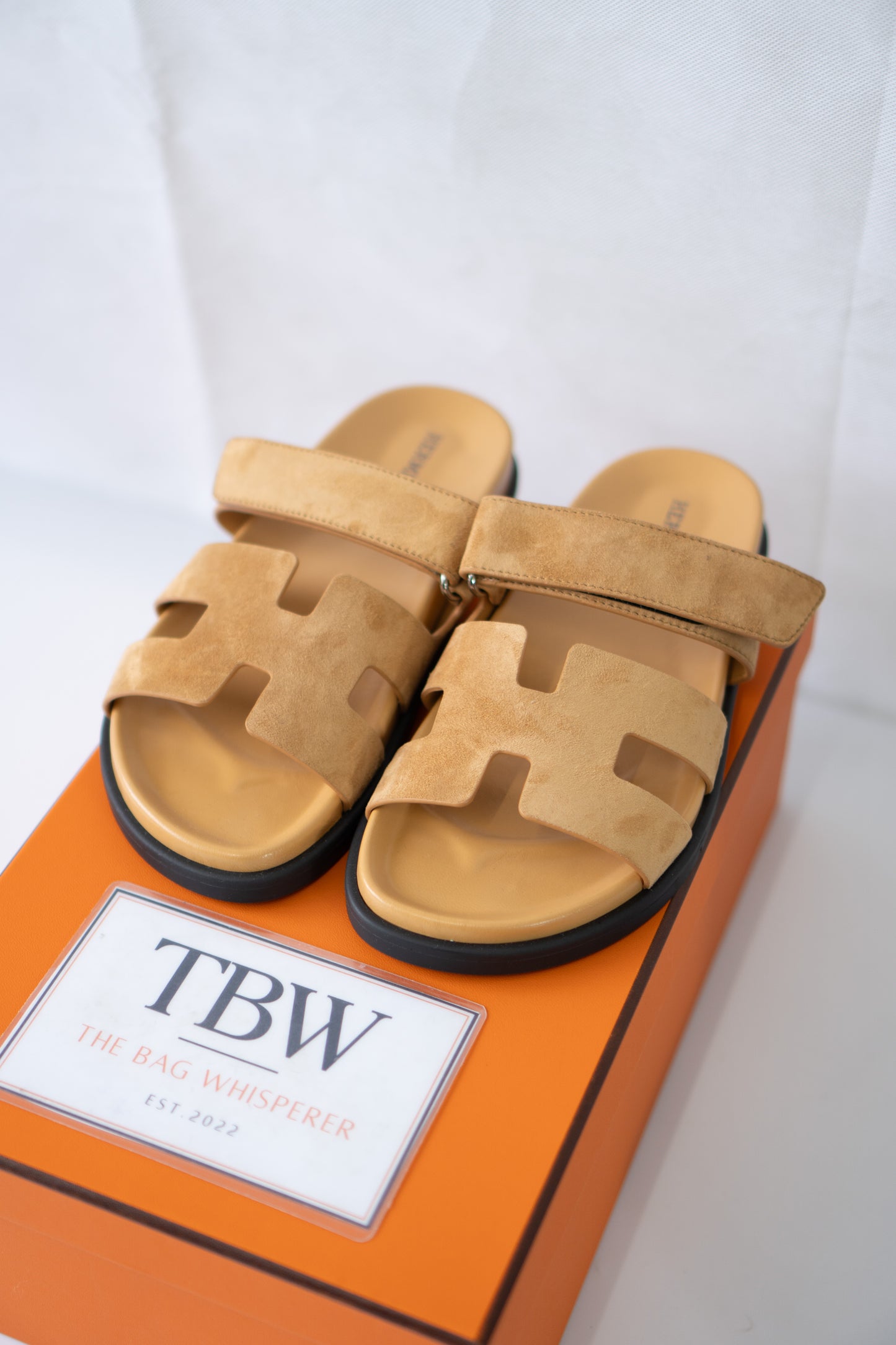 Chypre Sandal – Suede Camel