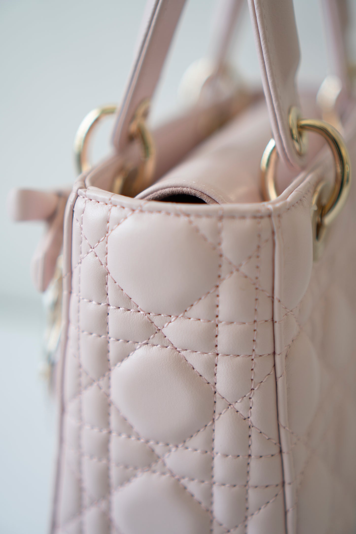 Lady D My ABCDor Small – Blush Pink Lambskin