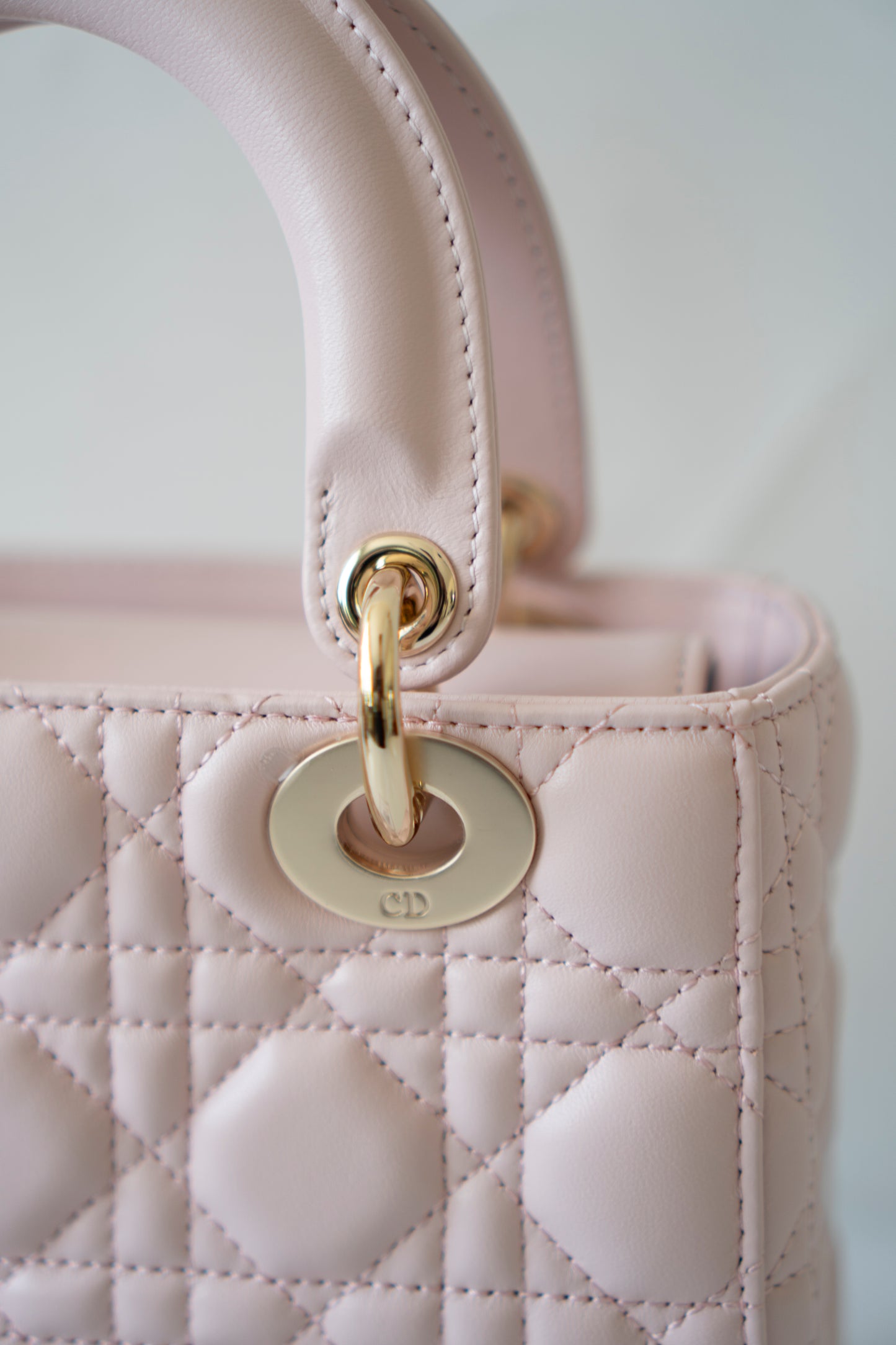 Lady D My ABCDor Small – Blush Pink Lambskin