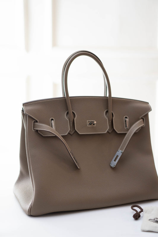 BK 35 in Etoupe with Palladium Hardware
