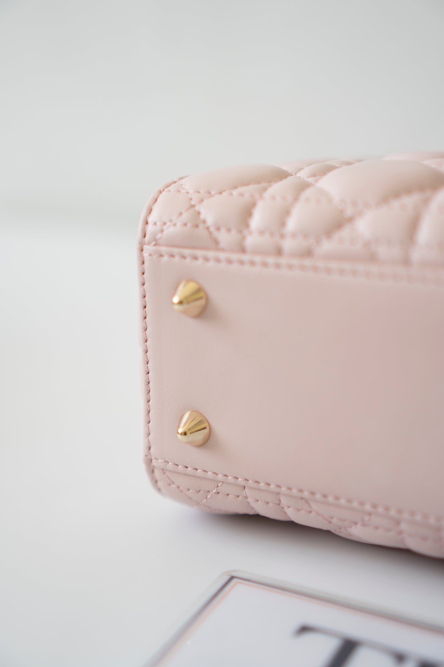 Lady D My ABCDor Small – Blush Pink Lambskin