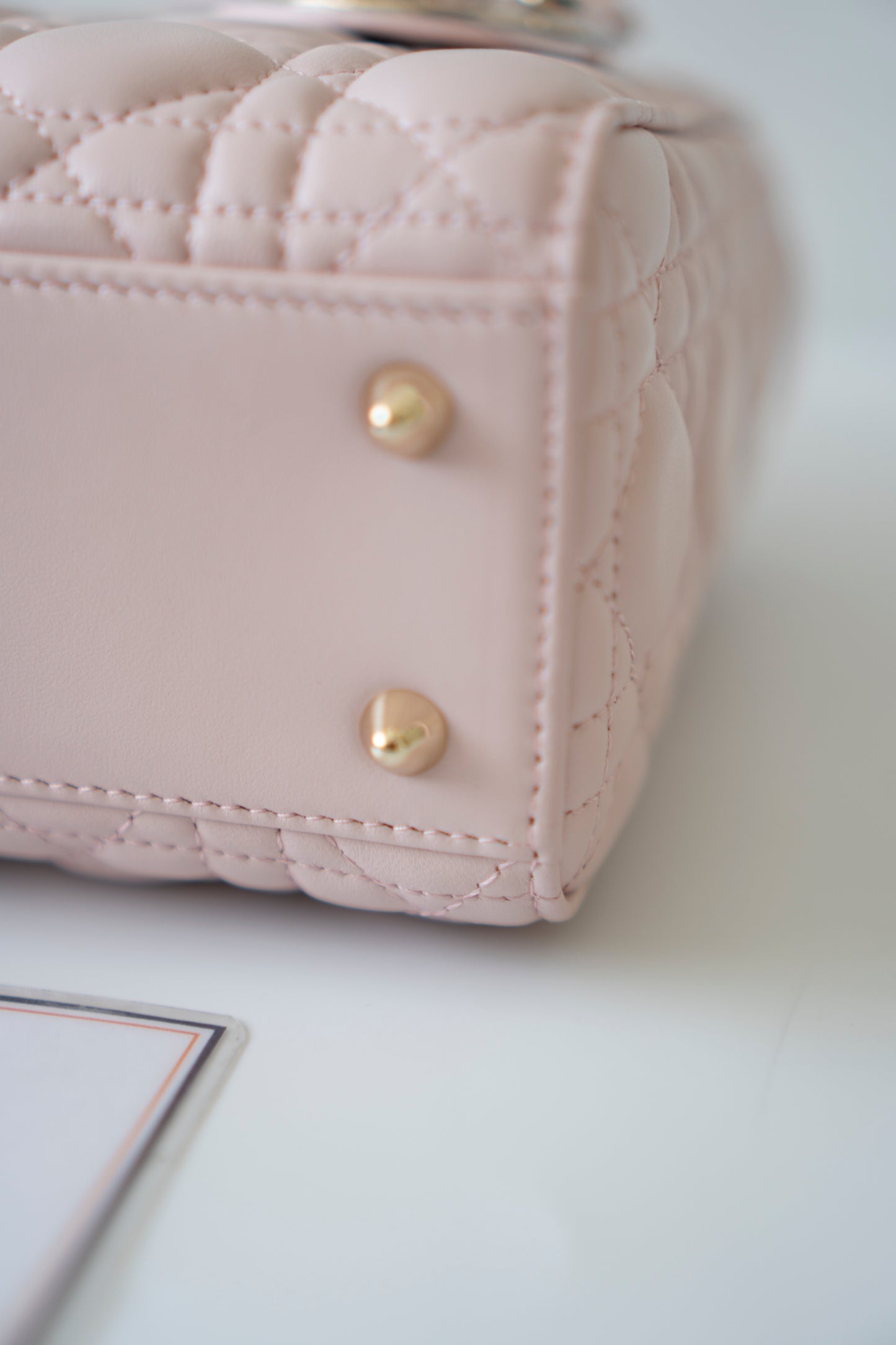 Lady D My ABCDor Small – Blush Pink Lambskin