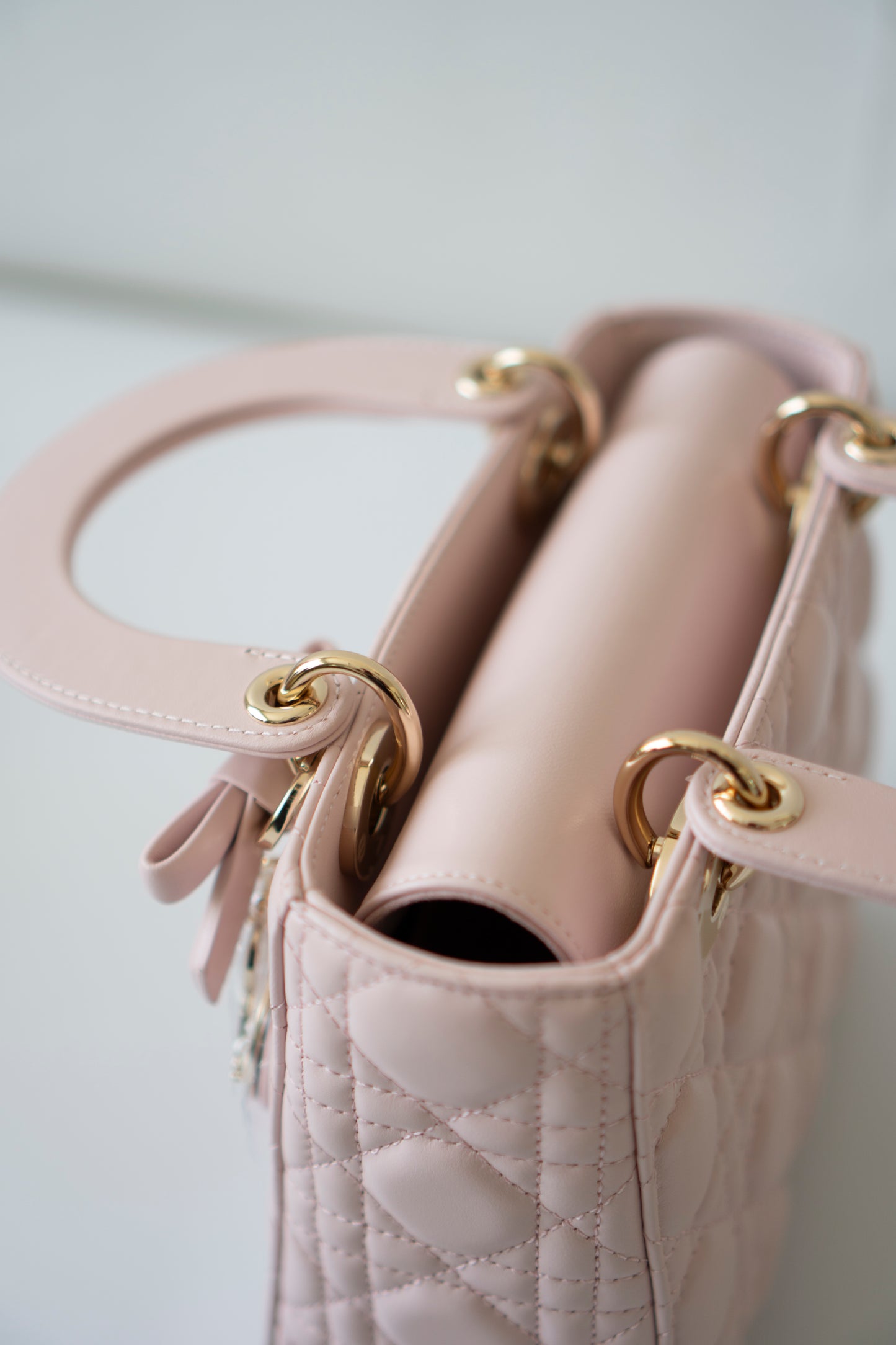 Lady D My ABCDor Small – Blush Pink Lambskin