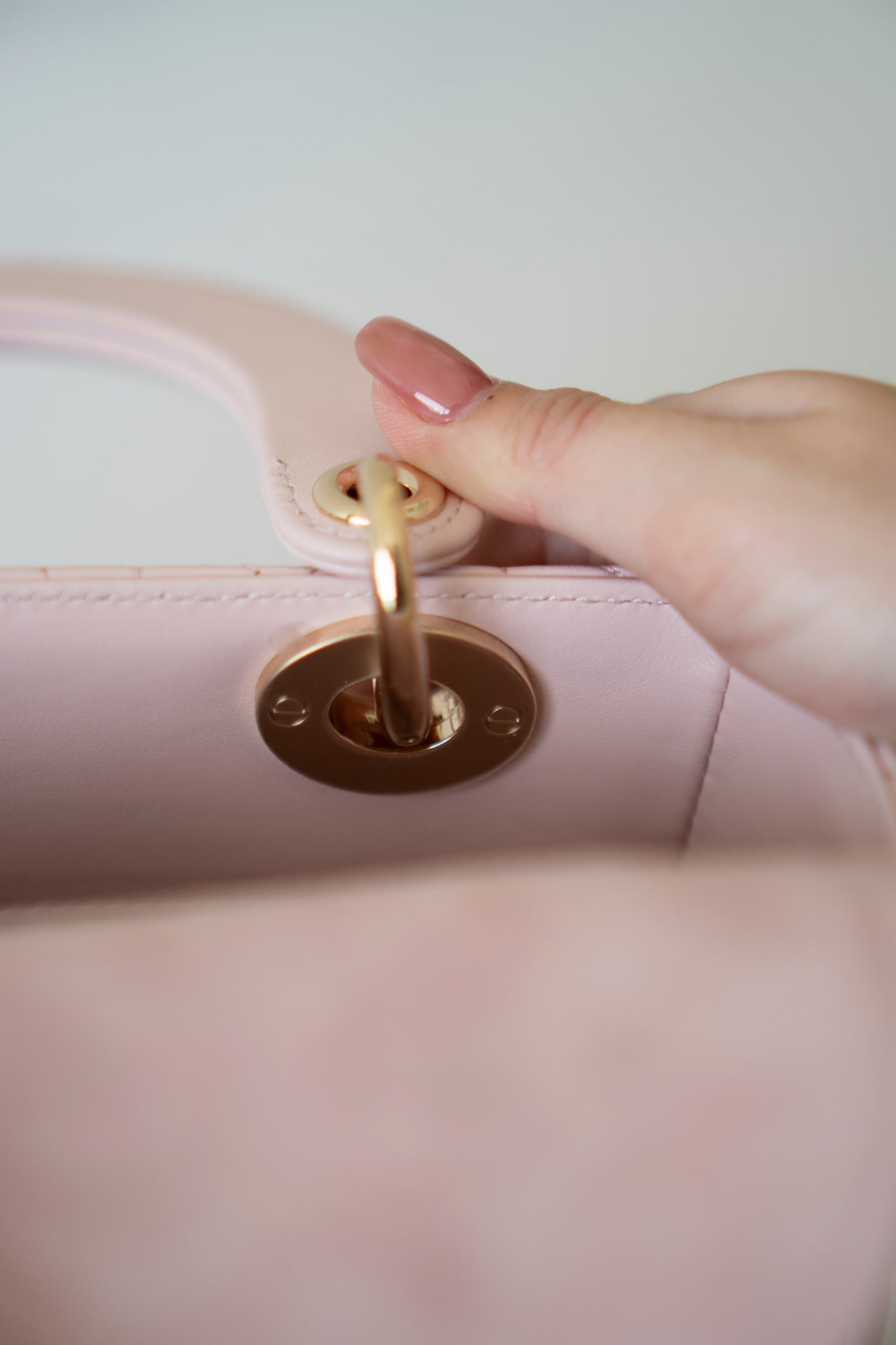 Lady D My ABCDor Small – Blush Pink Lambskin