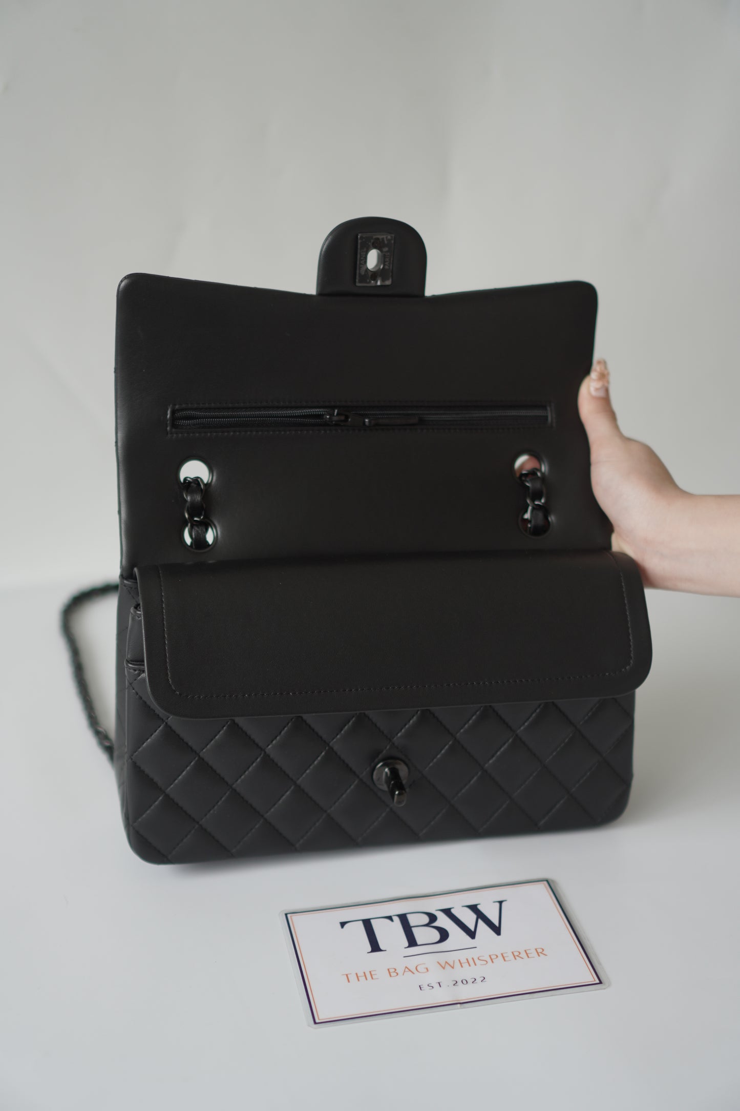 Classic Flap Medium So Black – Black Lambskin with Black Hardware