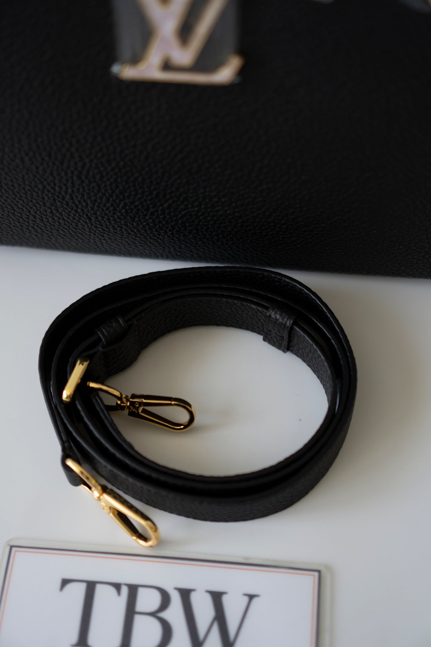 Capucines BB Flower Crown – Black Taurillon Leather