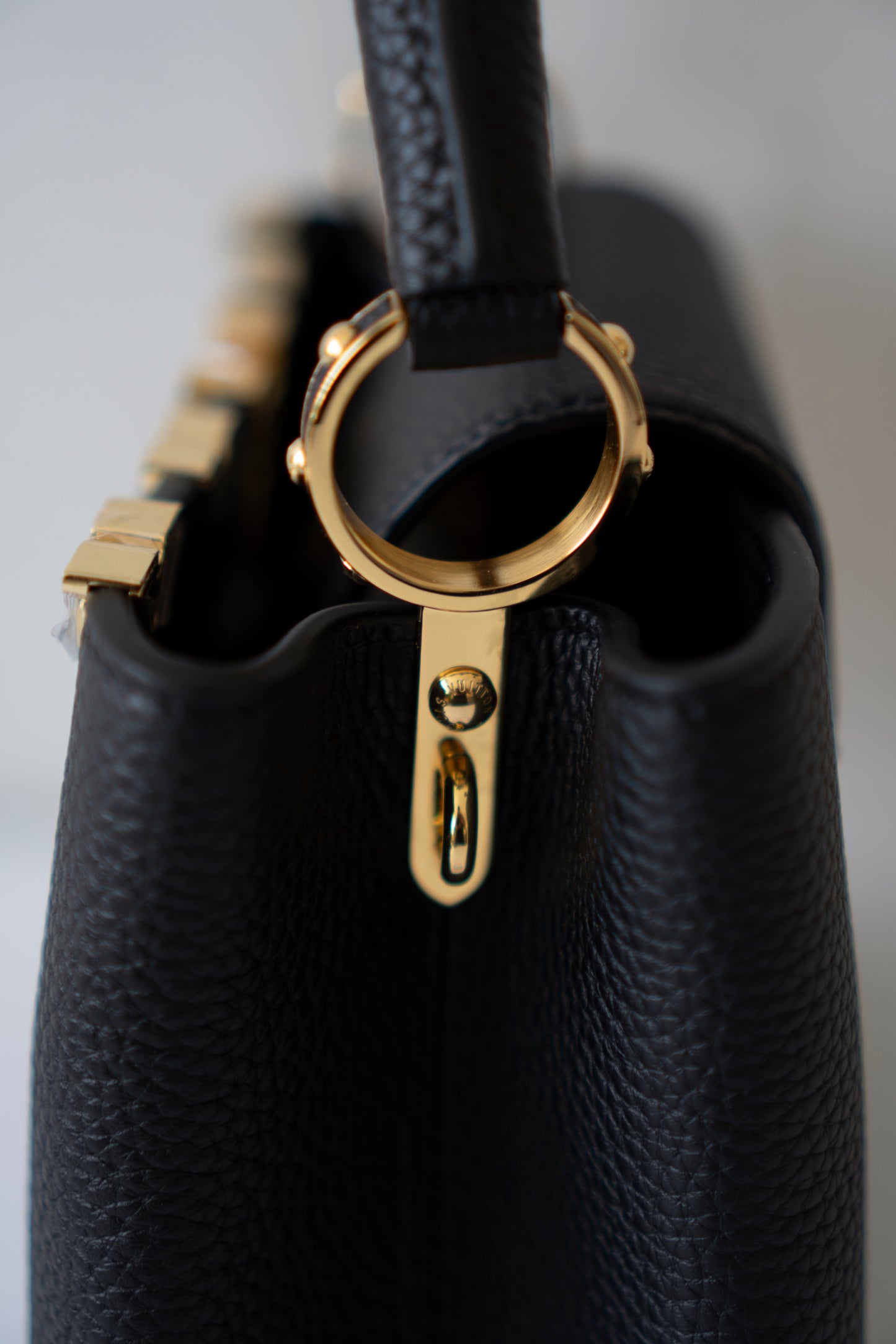 Capucines BB Flower Crown – Black Taurillon Leather
