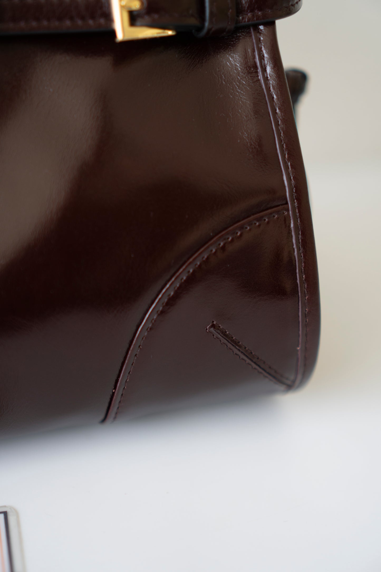 Bonnie Medium – Dark Brown Glossy Calfskin