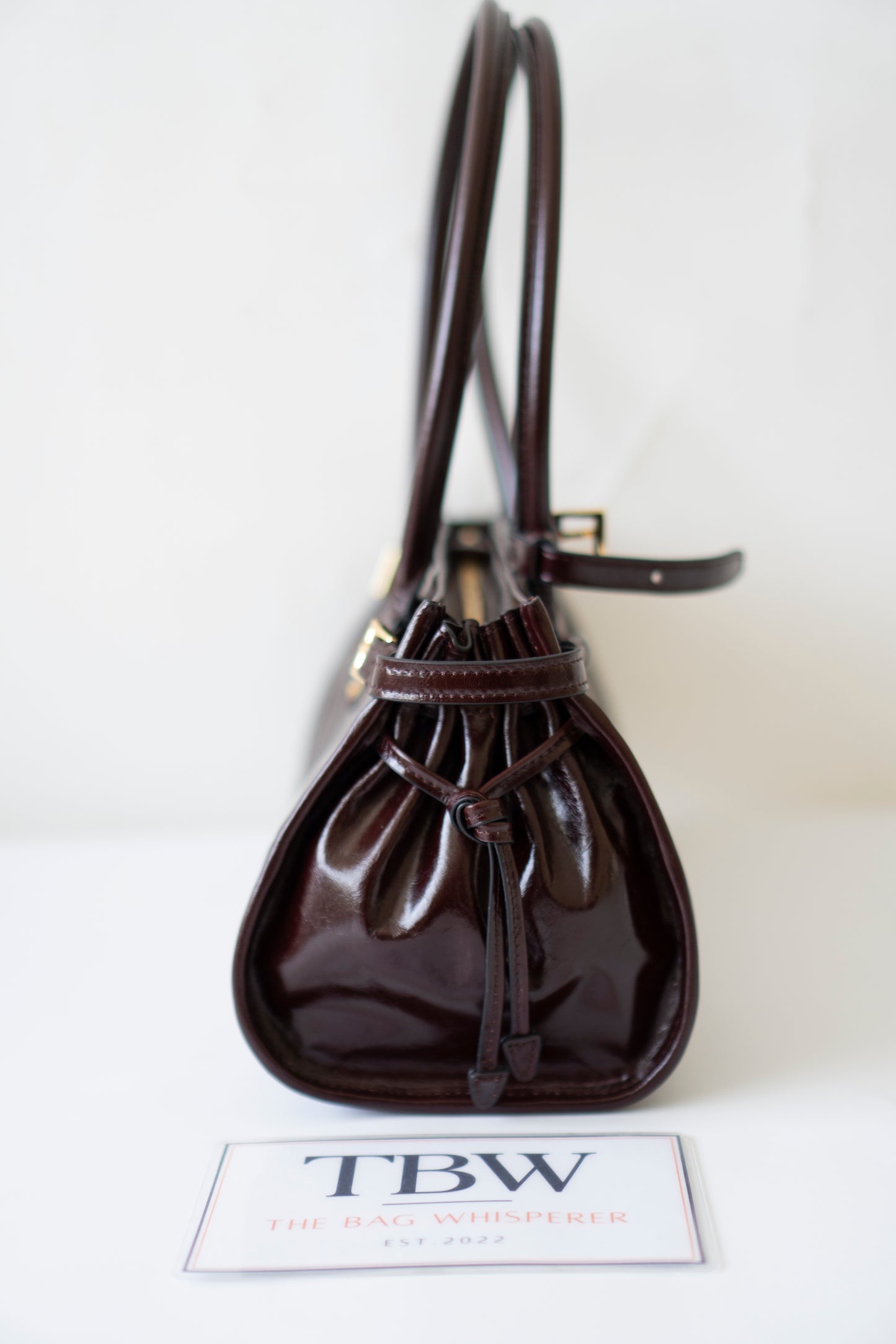 Bonnie Medium – Dark Brown Glossy Calfskin