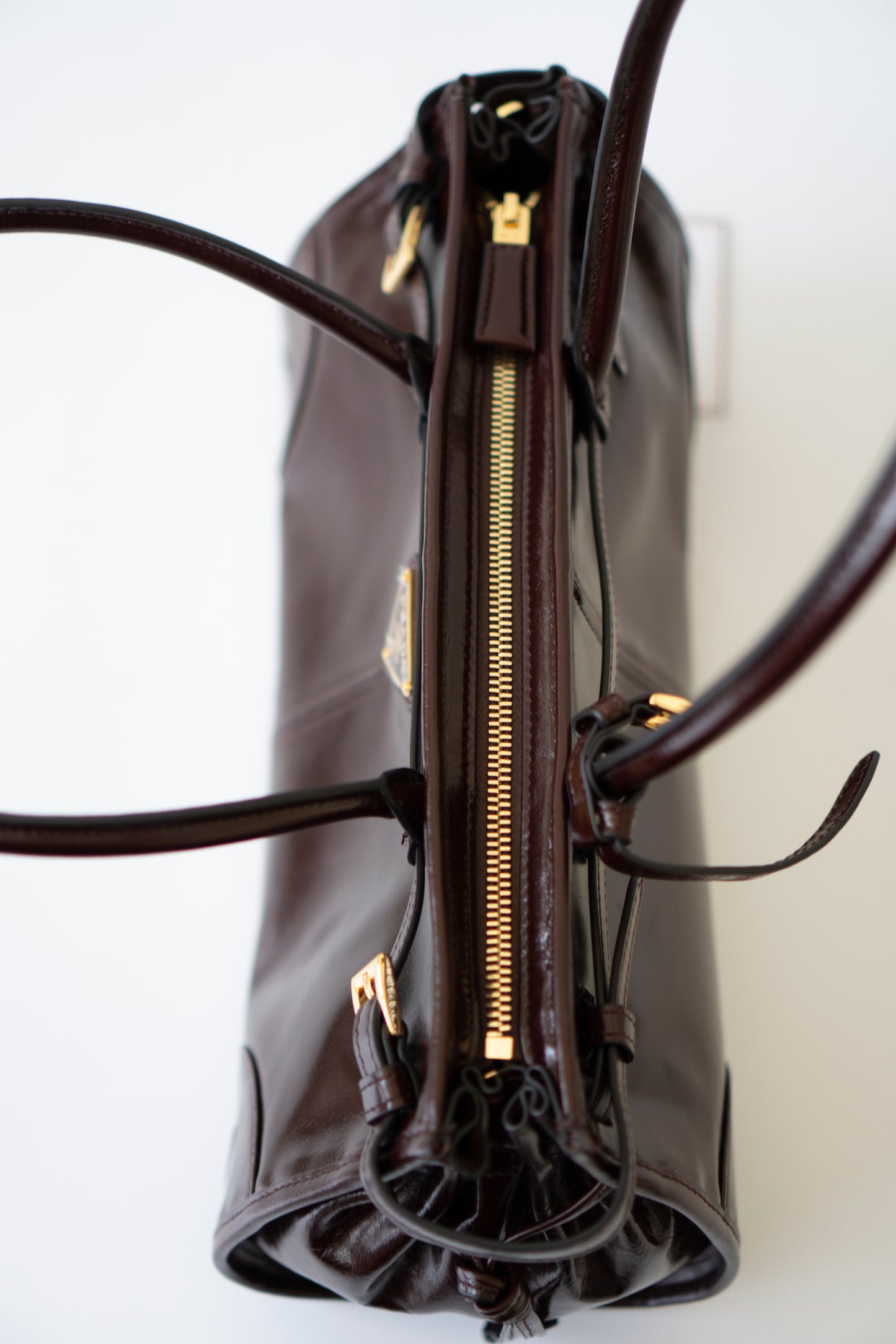 Bonnie Medium – Dark Brown Glossy Calfskin