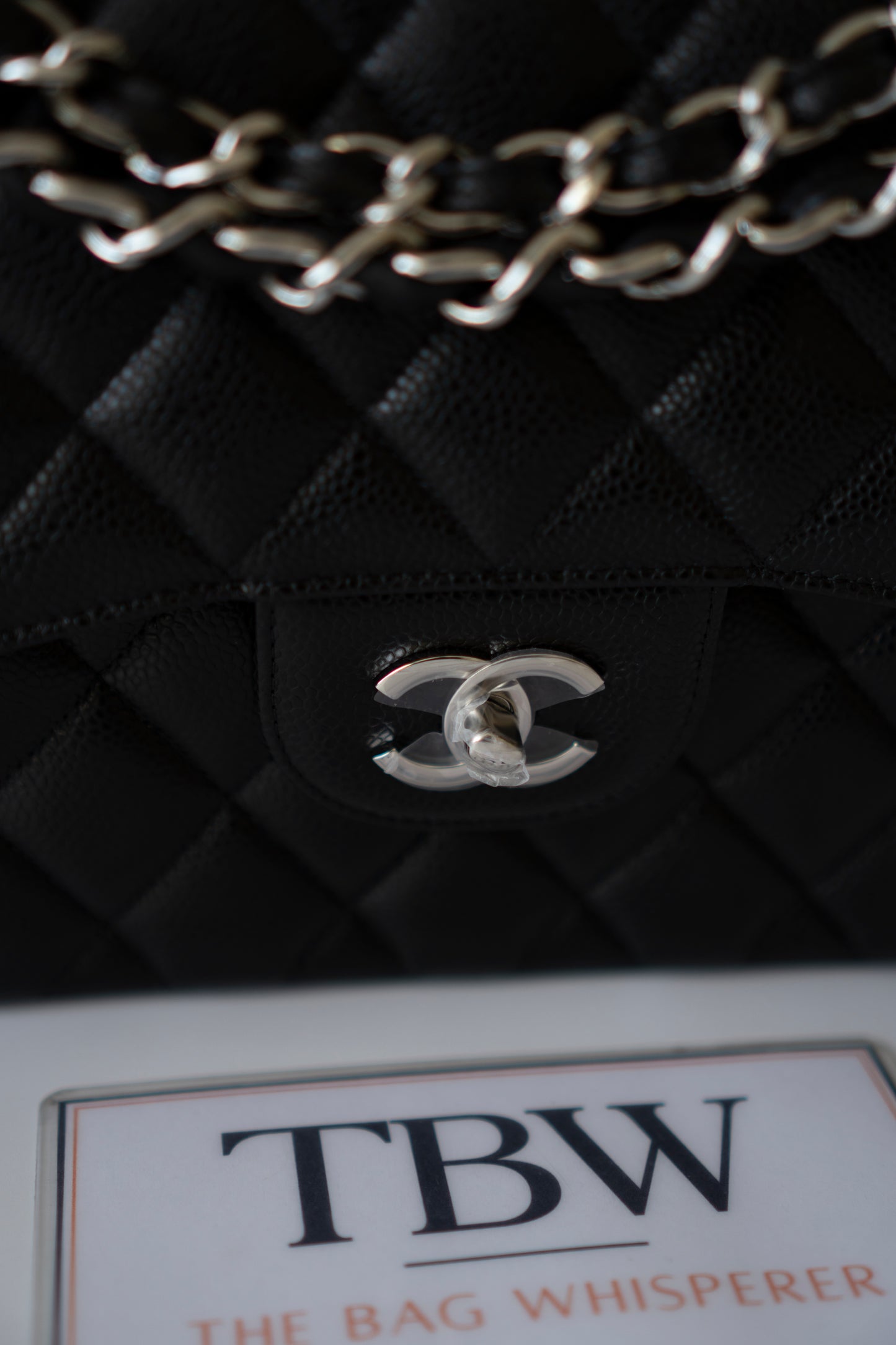 Classic Flap Jumbo – Black Caviar with Silver Hardware