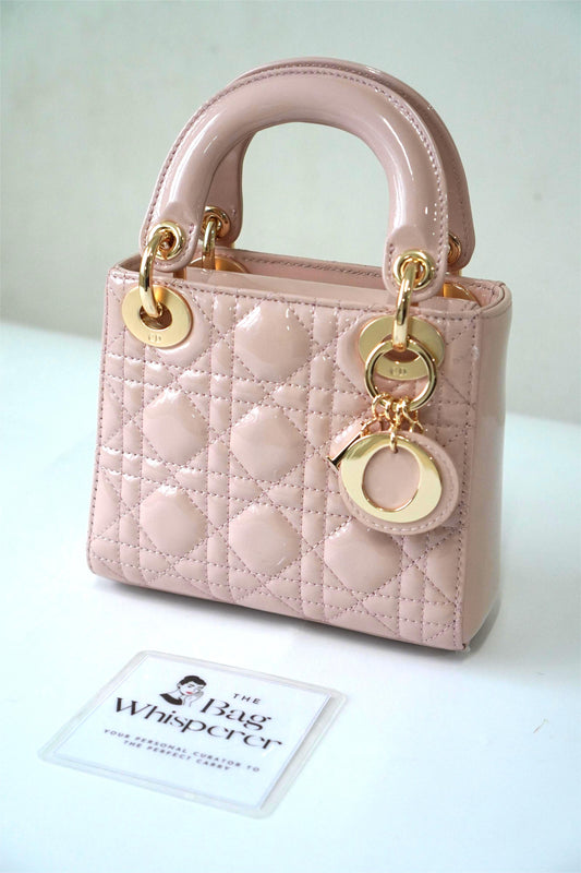 Lady D in Mini Light Pink with Gold Hardware