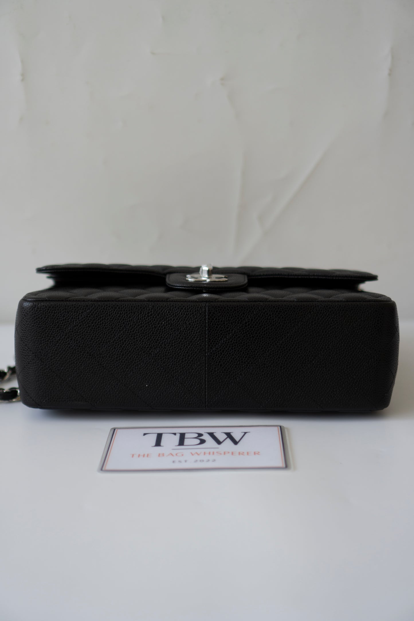 Classic Flap Jumbo – Black Caviar with Silver Hardware