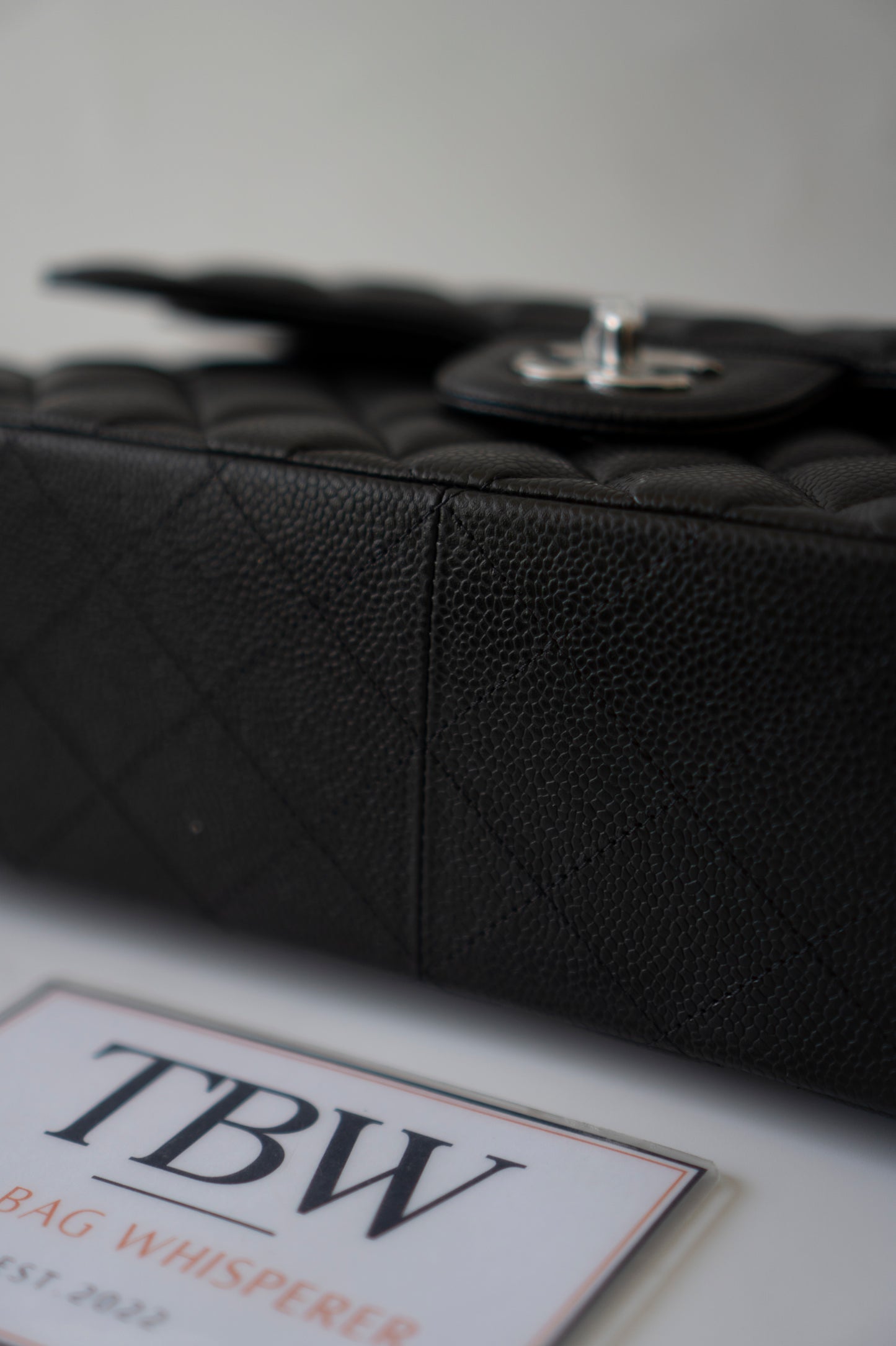 Classic Flap Jumbo – Black Caviar with Silver Hardware